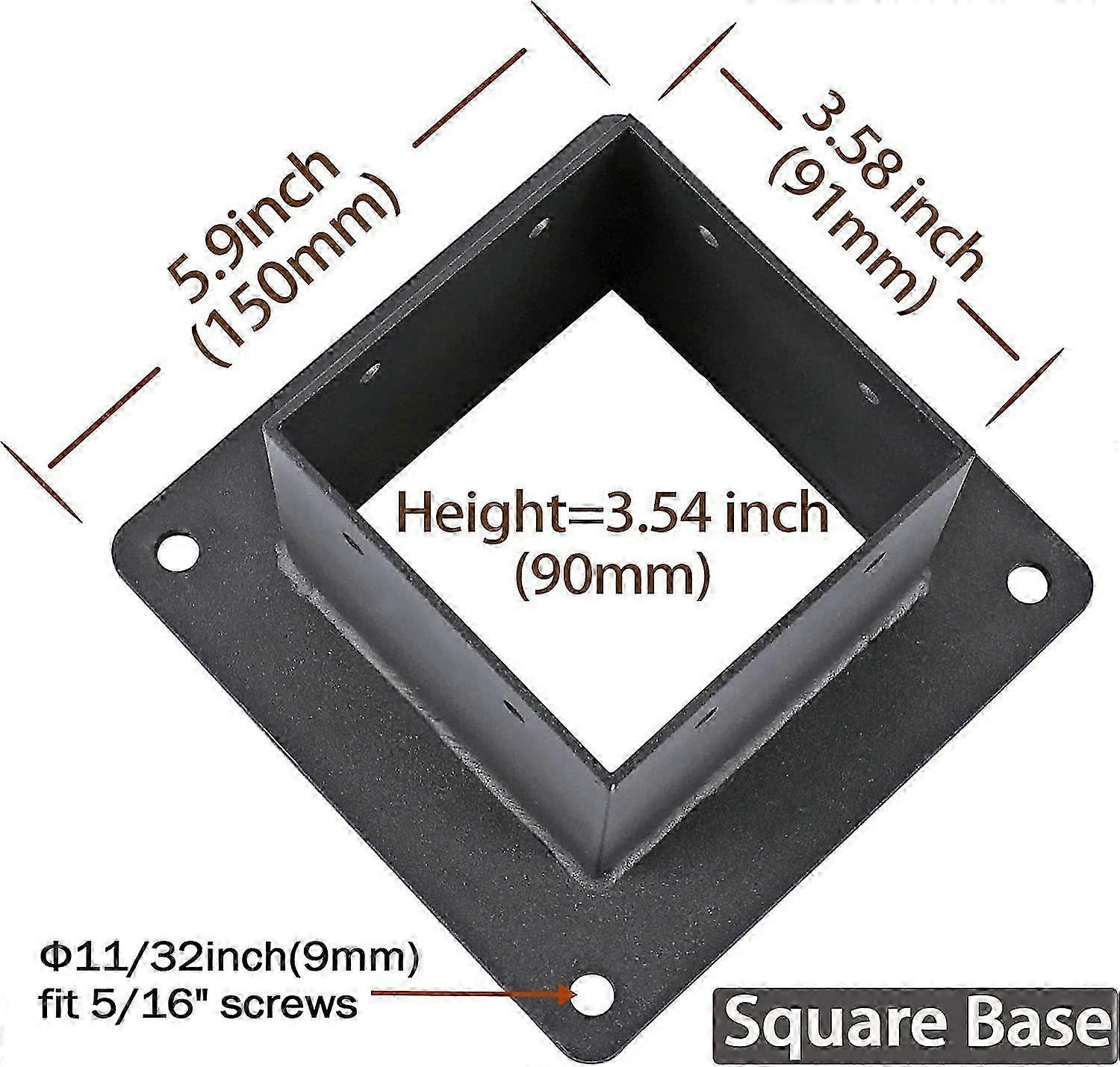 Robust Matte Black Column Support