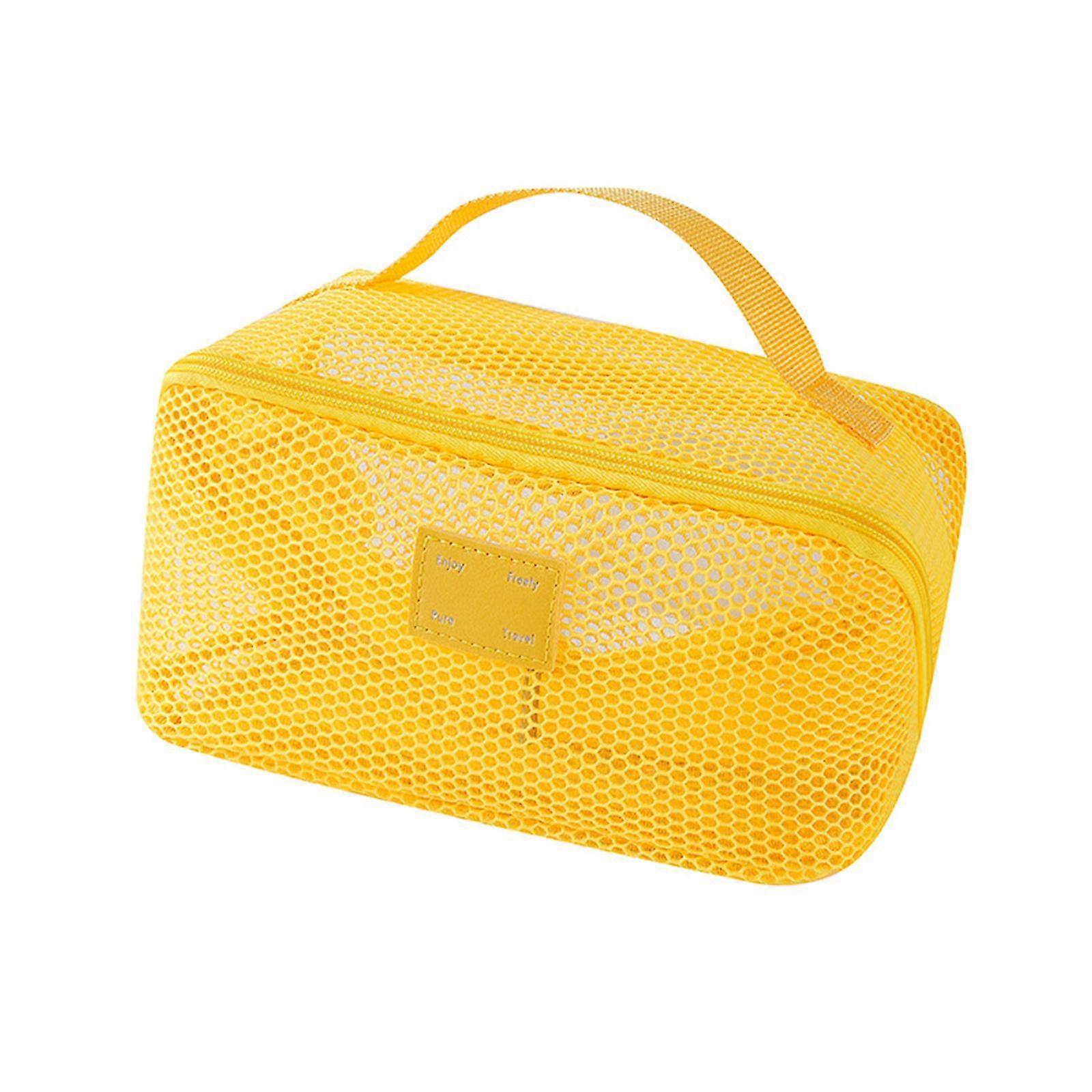 Multi Compartment Mesh Cosmetic Pouch