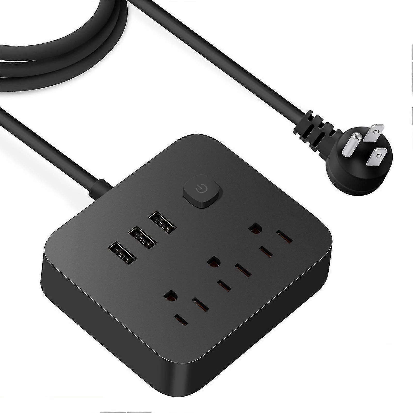 Desktop Surge Protector 3.9ft 3+3 Ports