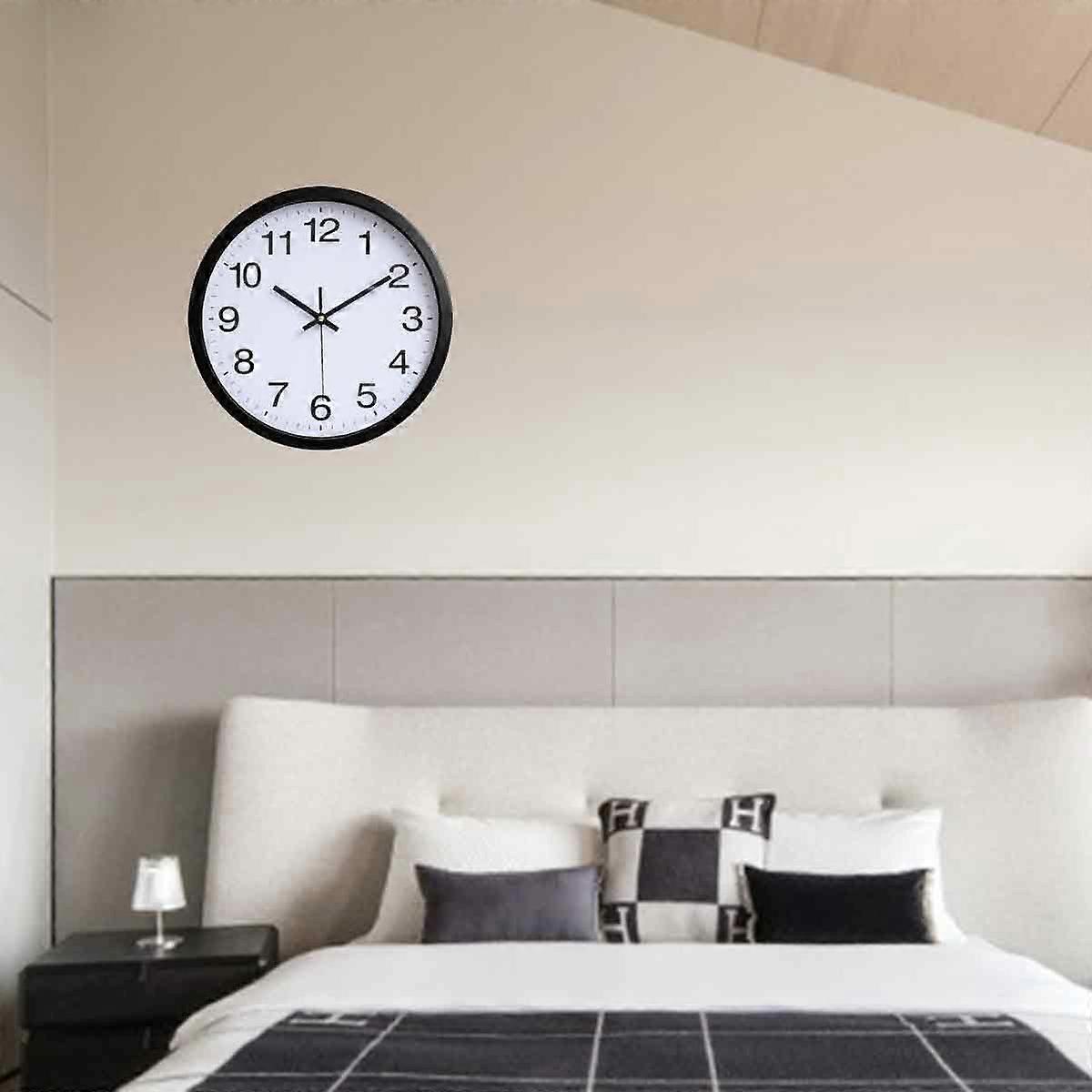 Silent 12-Inch Modern Rust-Resistant Wall Clock