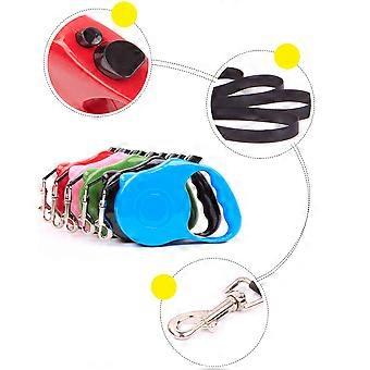 Automatic Retractable Dog Leash for Walking Pet Lead Extendable 3 Meters Pink