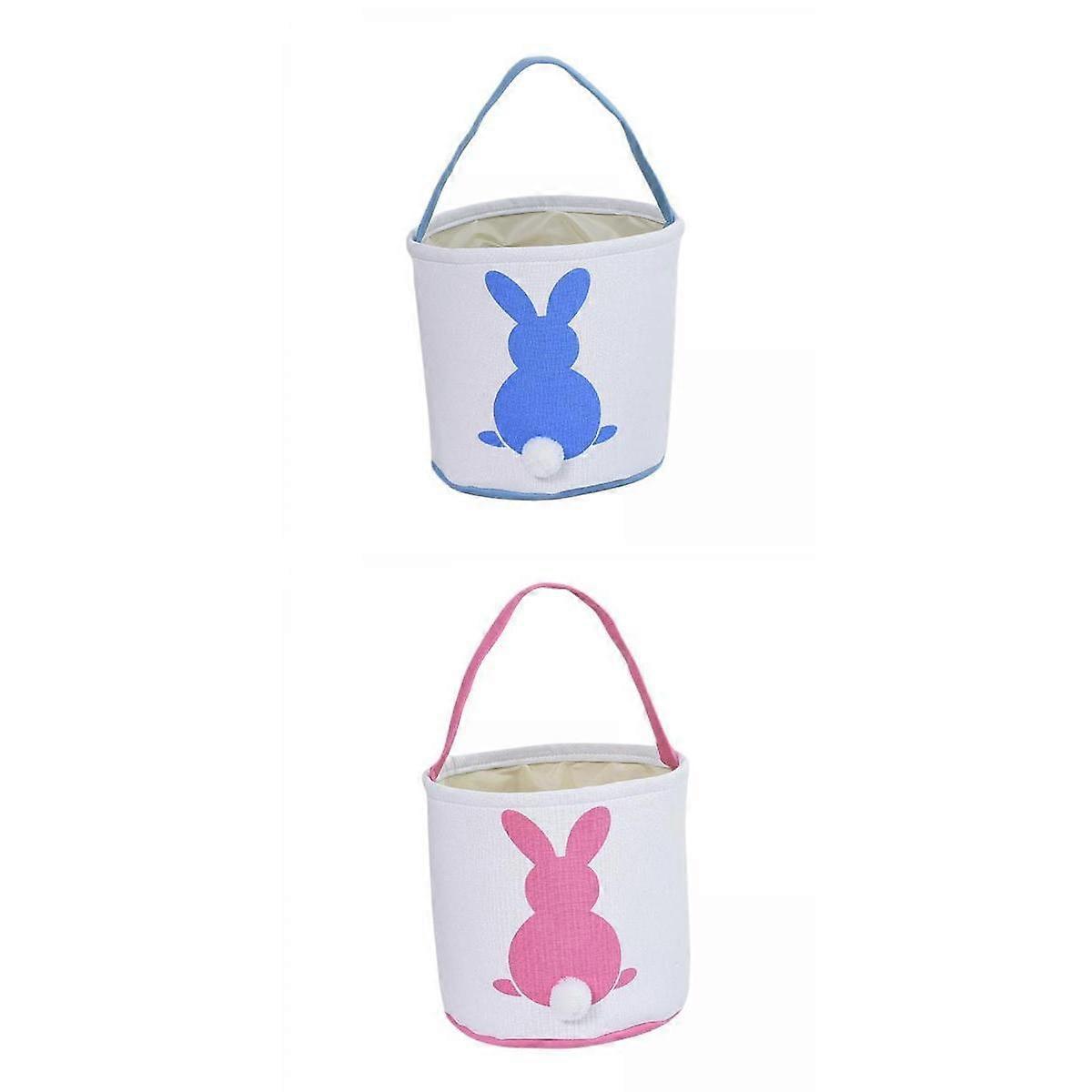 2pcs Easter Buckets Handbag Storage Bag Easter for