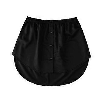 Women's Adjustable Shirt Extender Fake Top Lower Sweep Layering Mini Skirt Elastic Waist Polyester Spandex