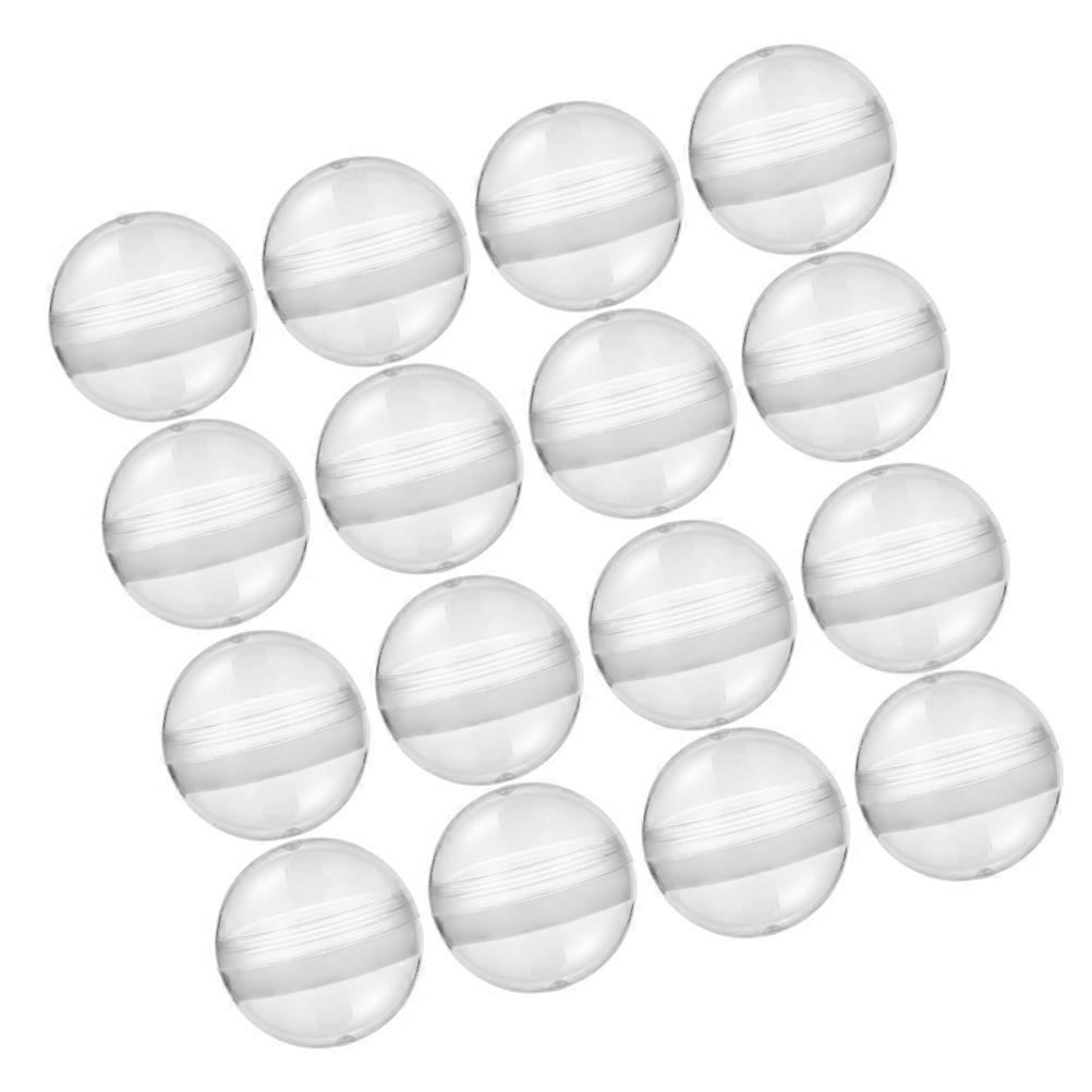 Clear Round Plastic Capsules compatible with Gumballs Vending Machine 100Pcs