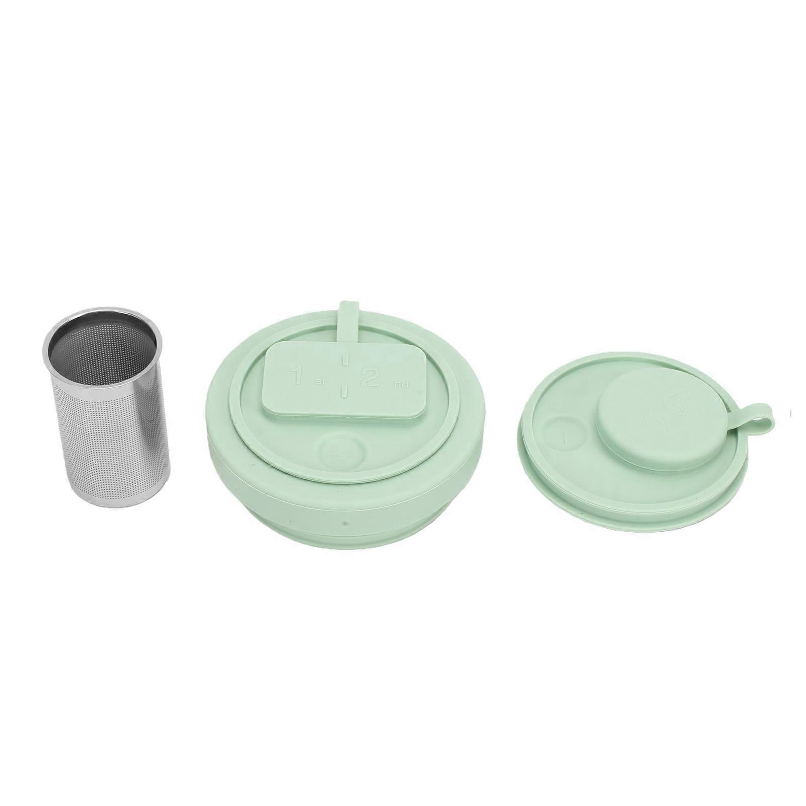 40OZ Replacement Lid Splash Proof Foldable Multi Purpose Leakproof Silicone Cup Lid Green