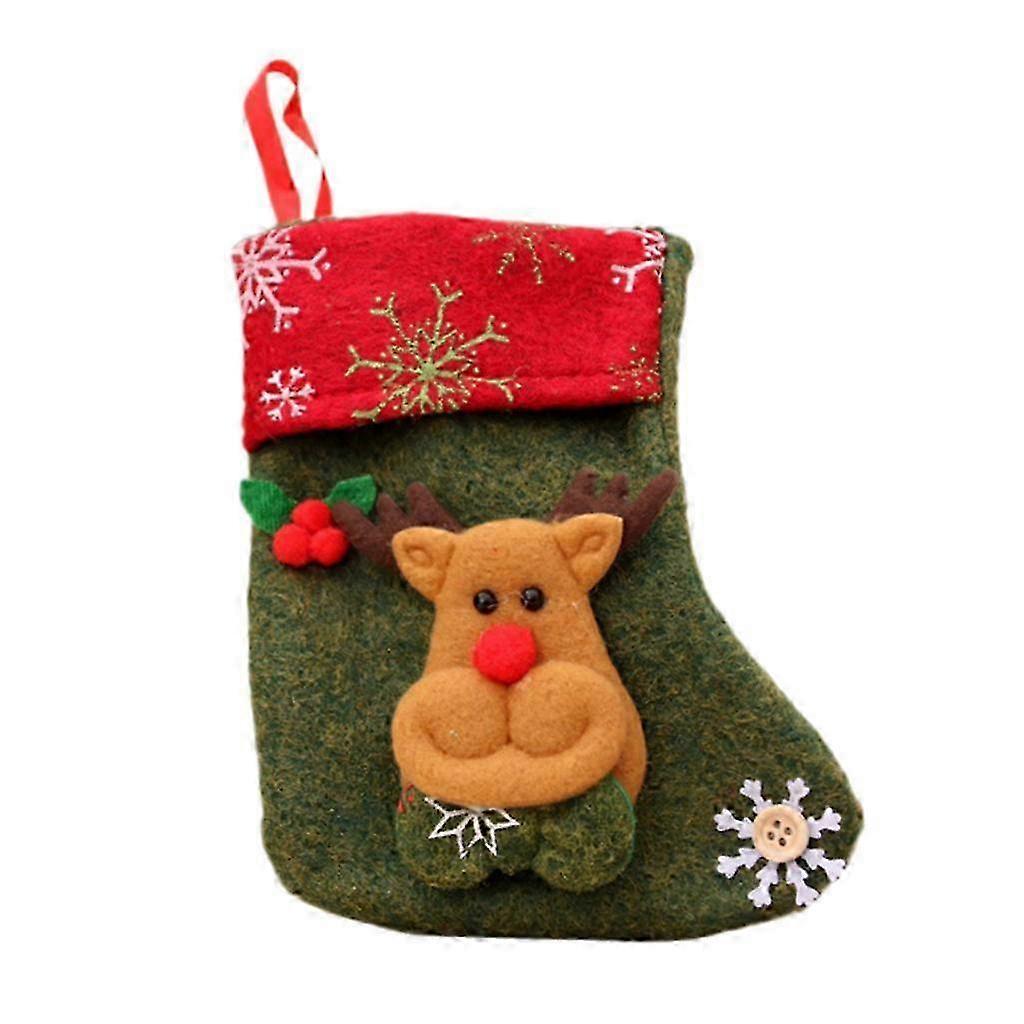 3D Applique Mini Christmas Stocking