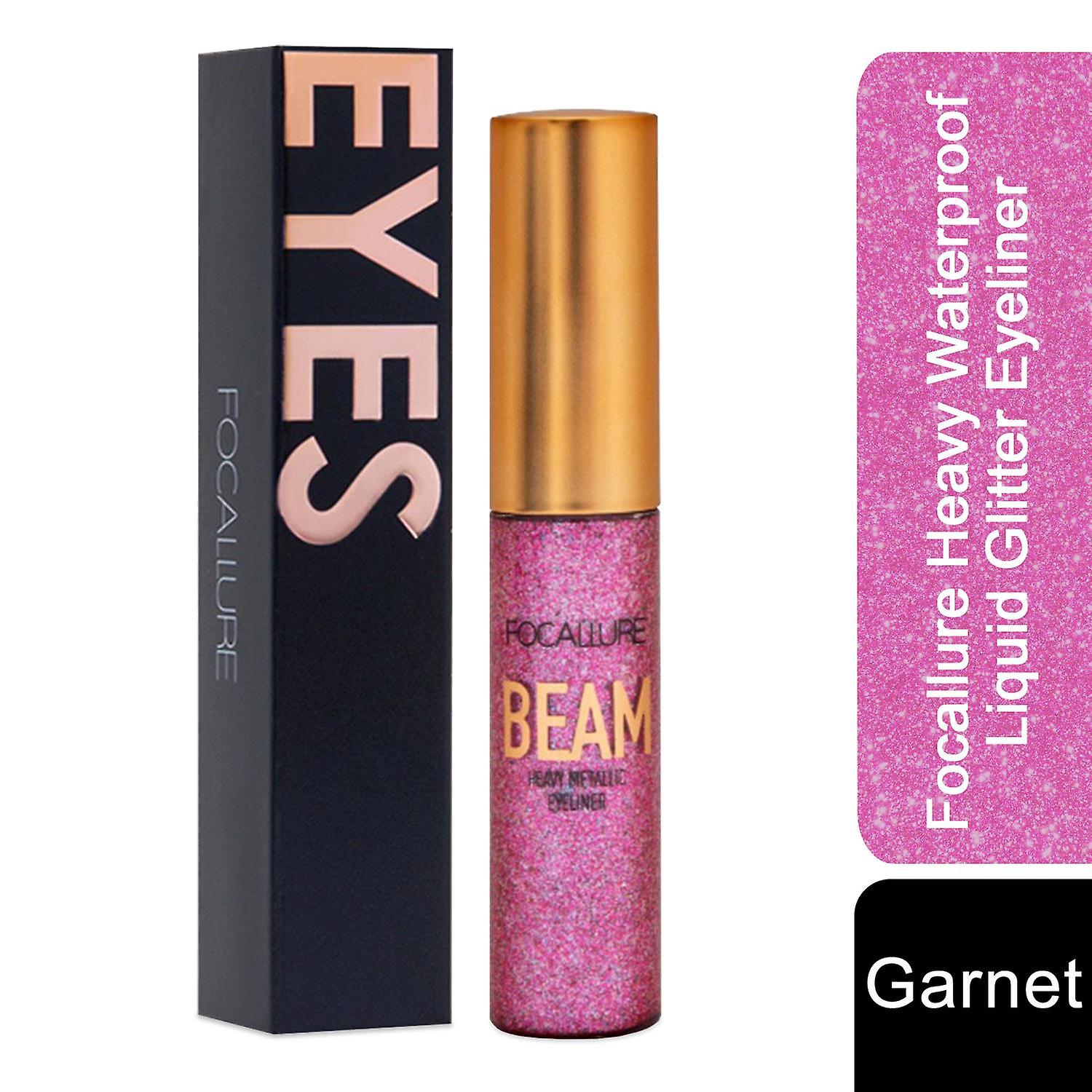 Heavy Waterproof Liquid Glitter Eyeliner - Garnet 02