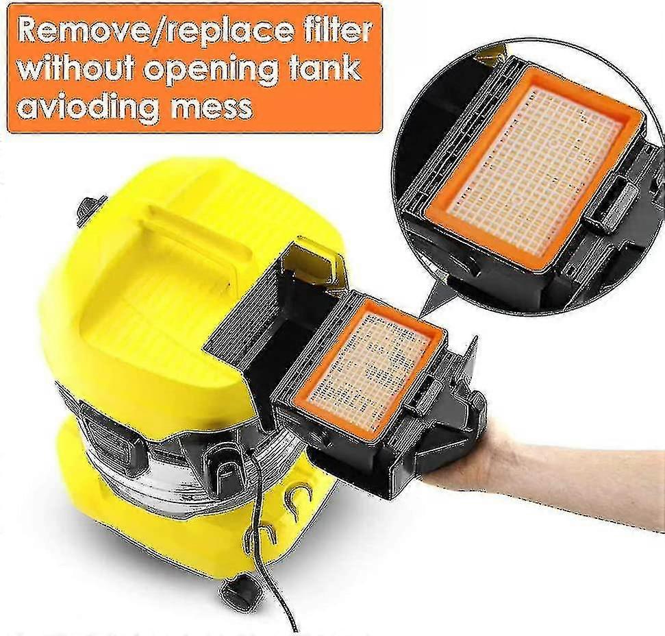 3 Pack Replacement Flat Pleated Filter Karcher Mv4 Mv5 Mv6 Wd4 Wd5 Wd6, Wd4p Wd5p Wd6p Wet-dry Vacuu