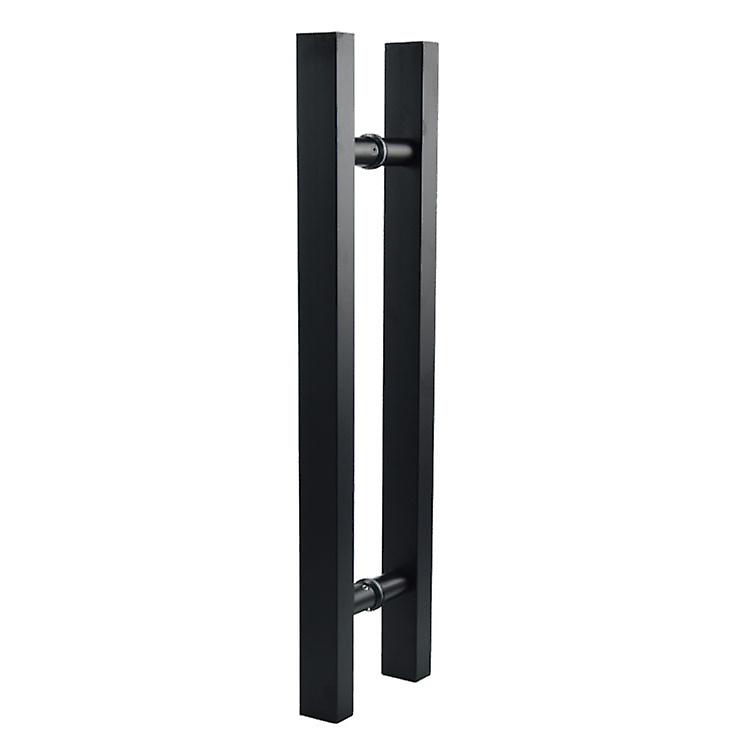 12" T Bar Barn Door Handle, Two Sided Stainless Steel Sliding Door Handle Heavy Duty Bathroom Shower Pull Handle, Adaptive 3-12MM Door