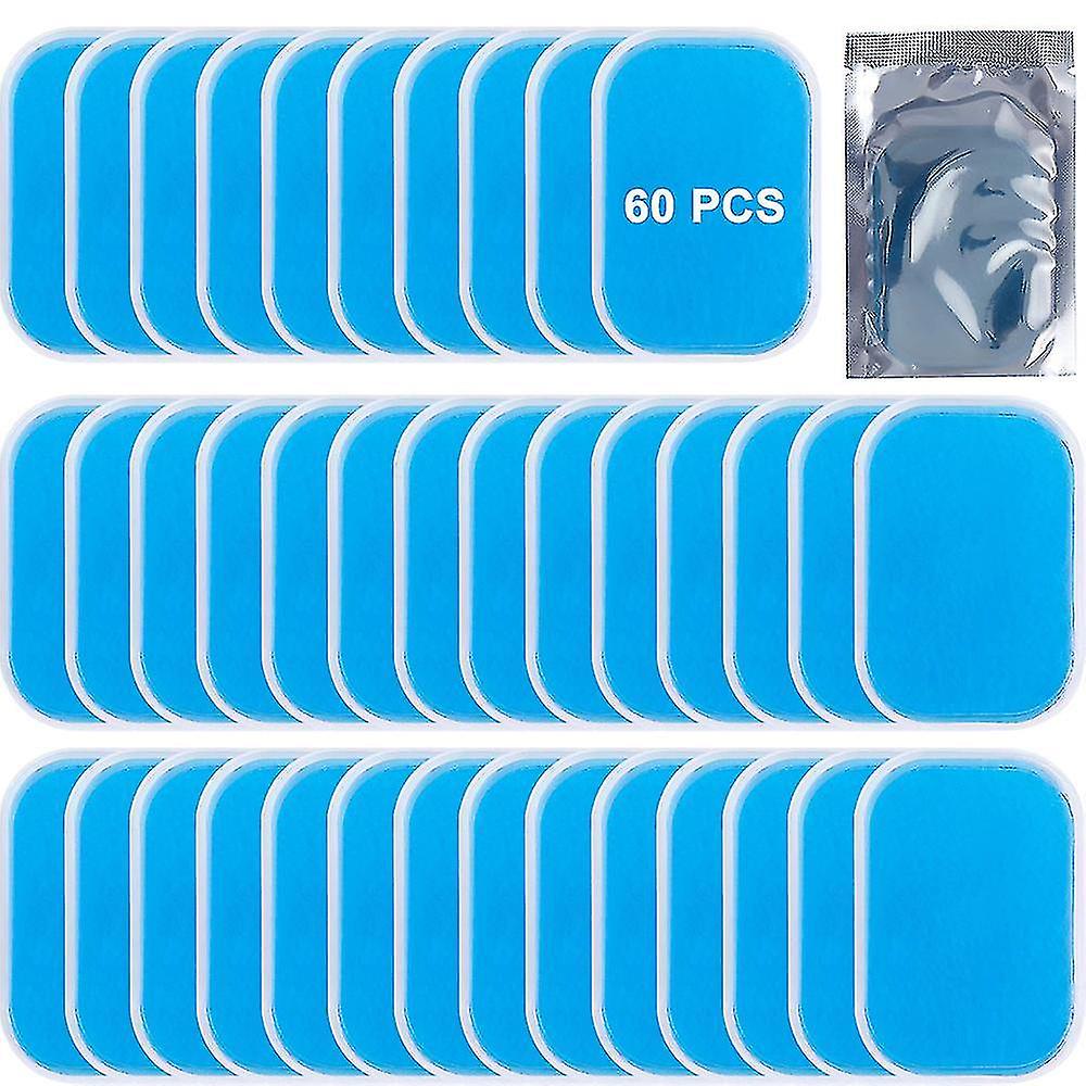 60pcs Gel Sheets Compatible With Gel Pad, Abs Trainer Replacement Gel Sheet Abdominal Toning Belt Mu