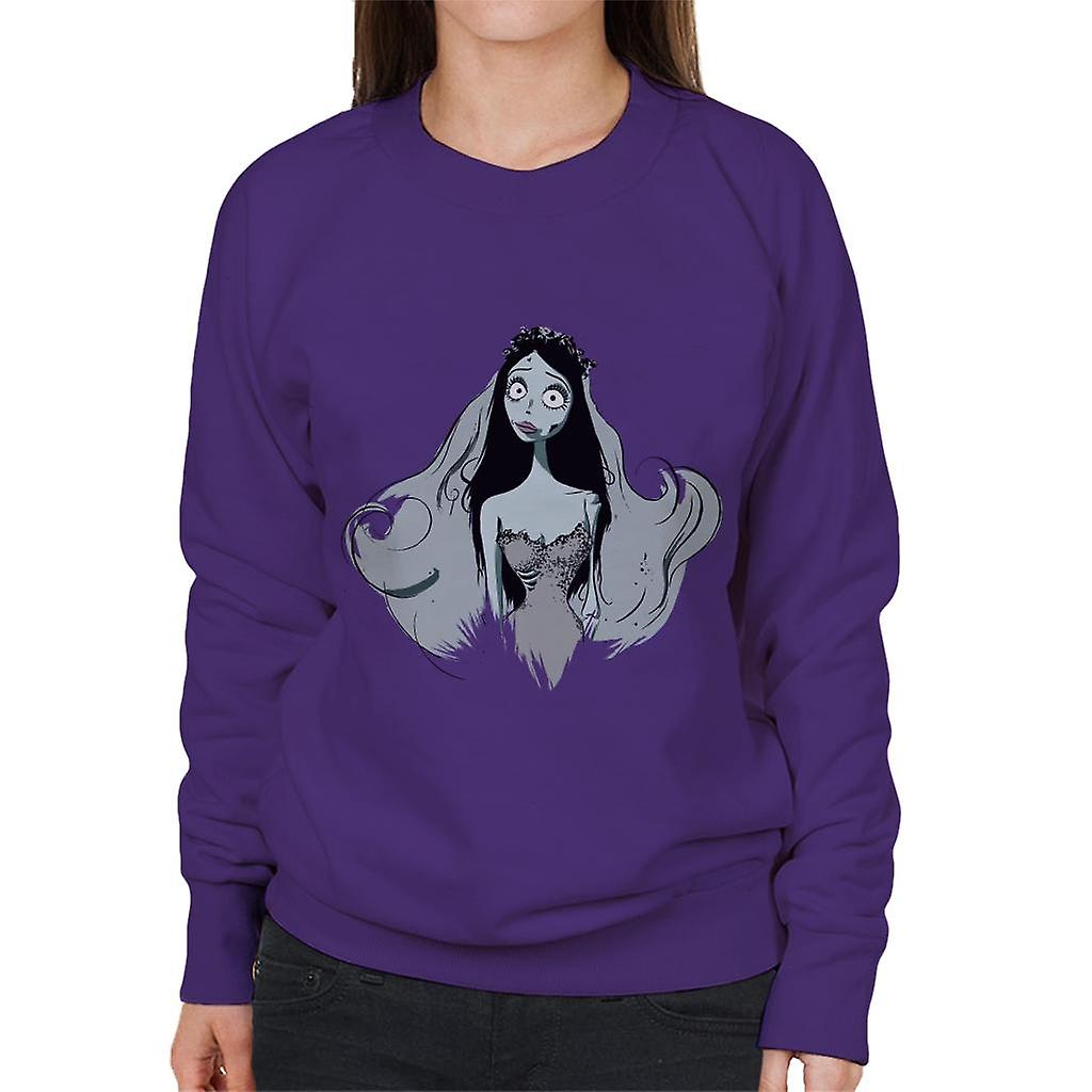 Corpse Bride Halloween Emily Portrait Women's Sweatshirt