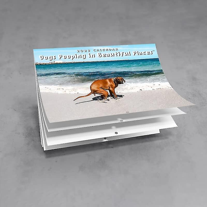 Dogs poop in beautiful places 2023 calendar january 2023 december