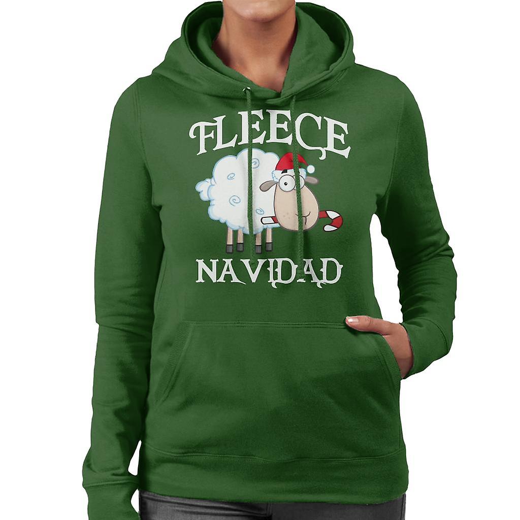 Fleece Navidad Christmas sauer kvinners Hettegenser