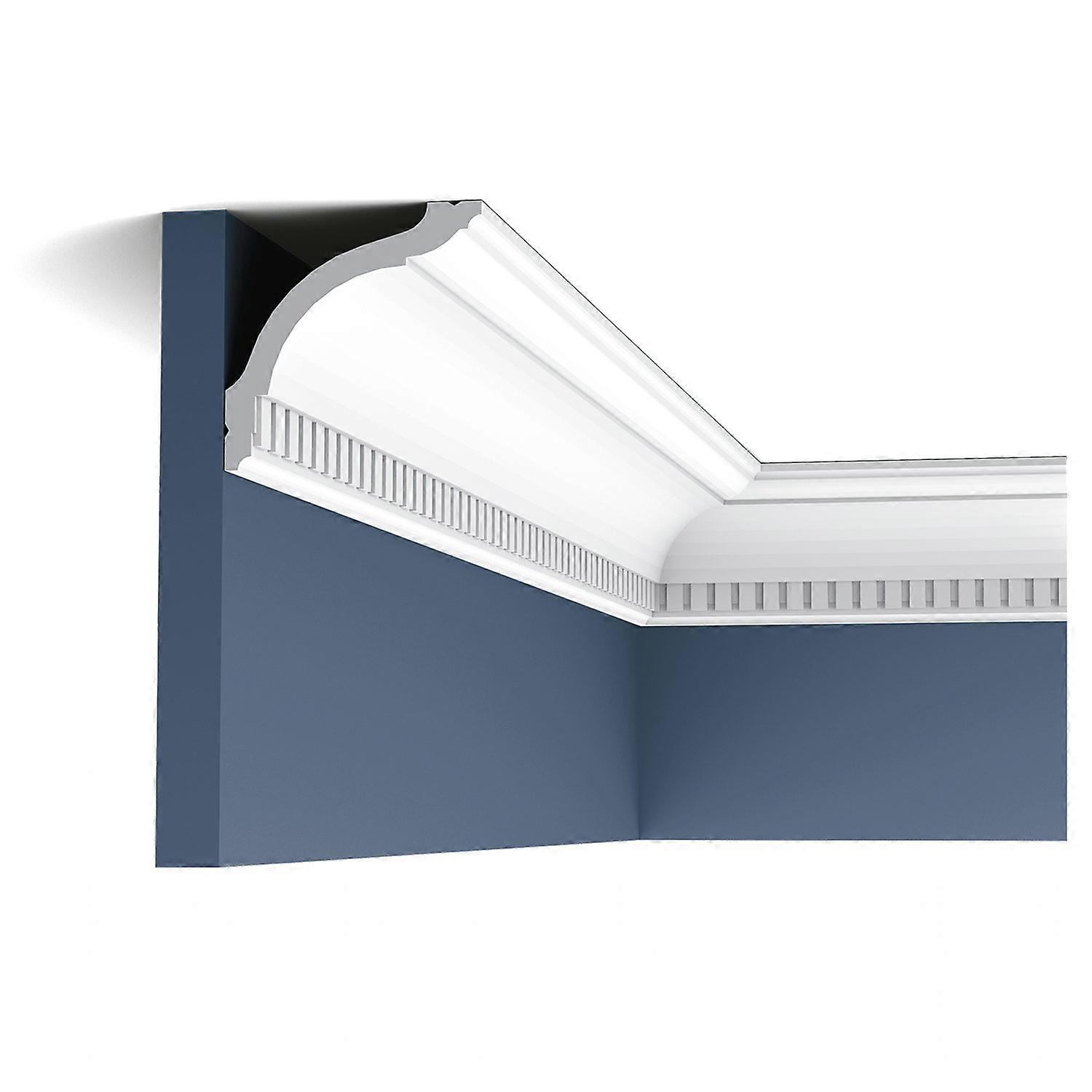 ORAC NV 1 x Corniche CX129 AXXENT 200 cm x 9,4 cm x 9,4 cm blanc Duropolymer® prétraité léger, indéformable, résistant aux chocs