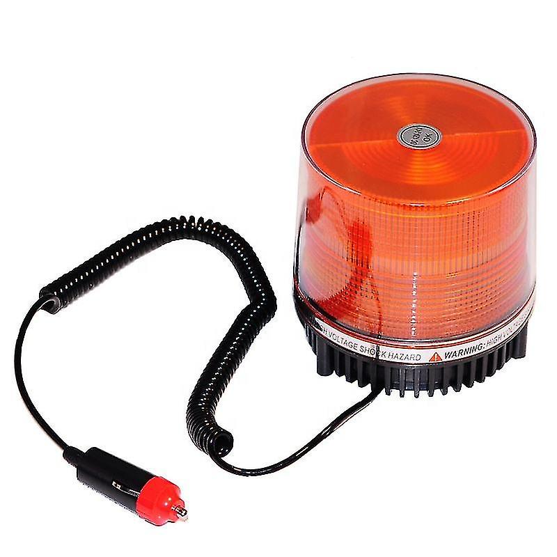 Red And Blue Wireless Rotating Beacon Led Strobe Warning Light Roof Top Plow Hazard Flash Emergency Lights 12v With Magnetic Base Mount And Rechargeab