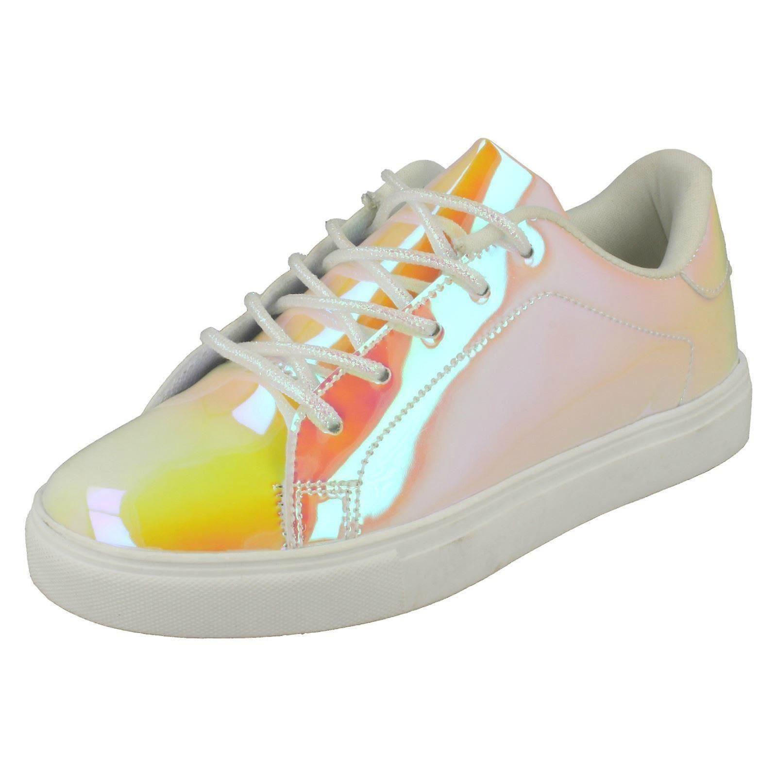 Girls Spot On Hologram Trainers H2555