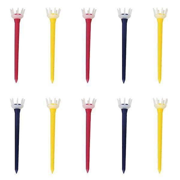 2x10pcs Premium PE Plastic Golf Tees Crown Claw Tee Replacement Assorted 80mm