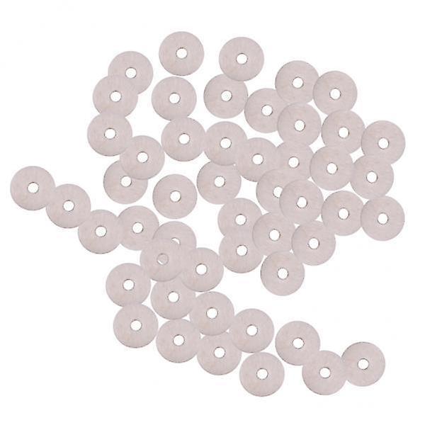 9x50pcs Guitar Strap Block Safety Strap Lock Washer Gaskets White
