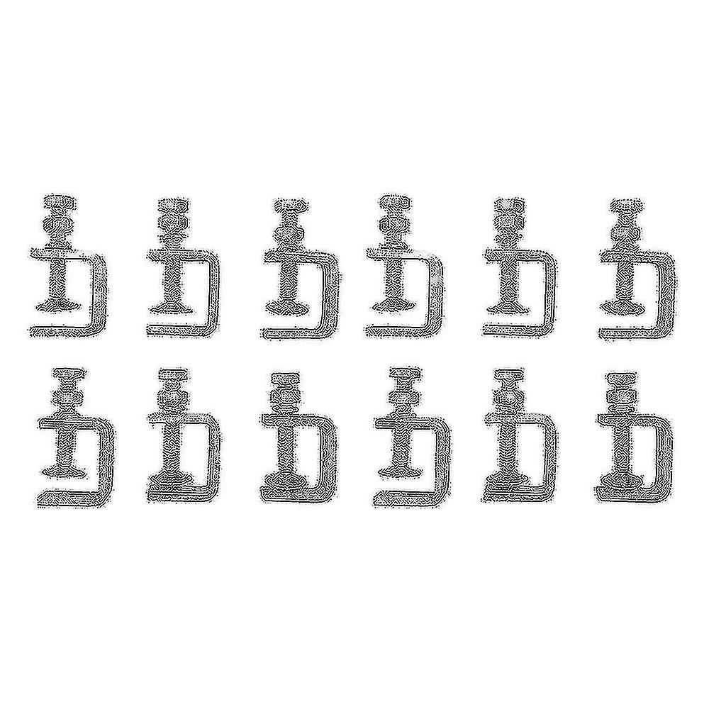 12pcs C Clamps,u Clamps For Metal Working, Small Desk Clamp With Stable Wide Jaw Opening & Protecti
