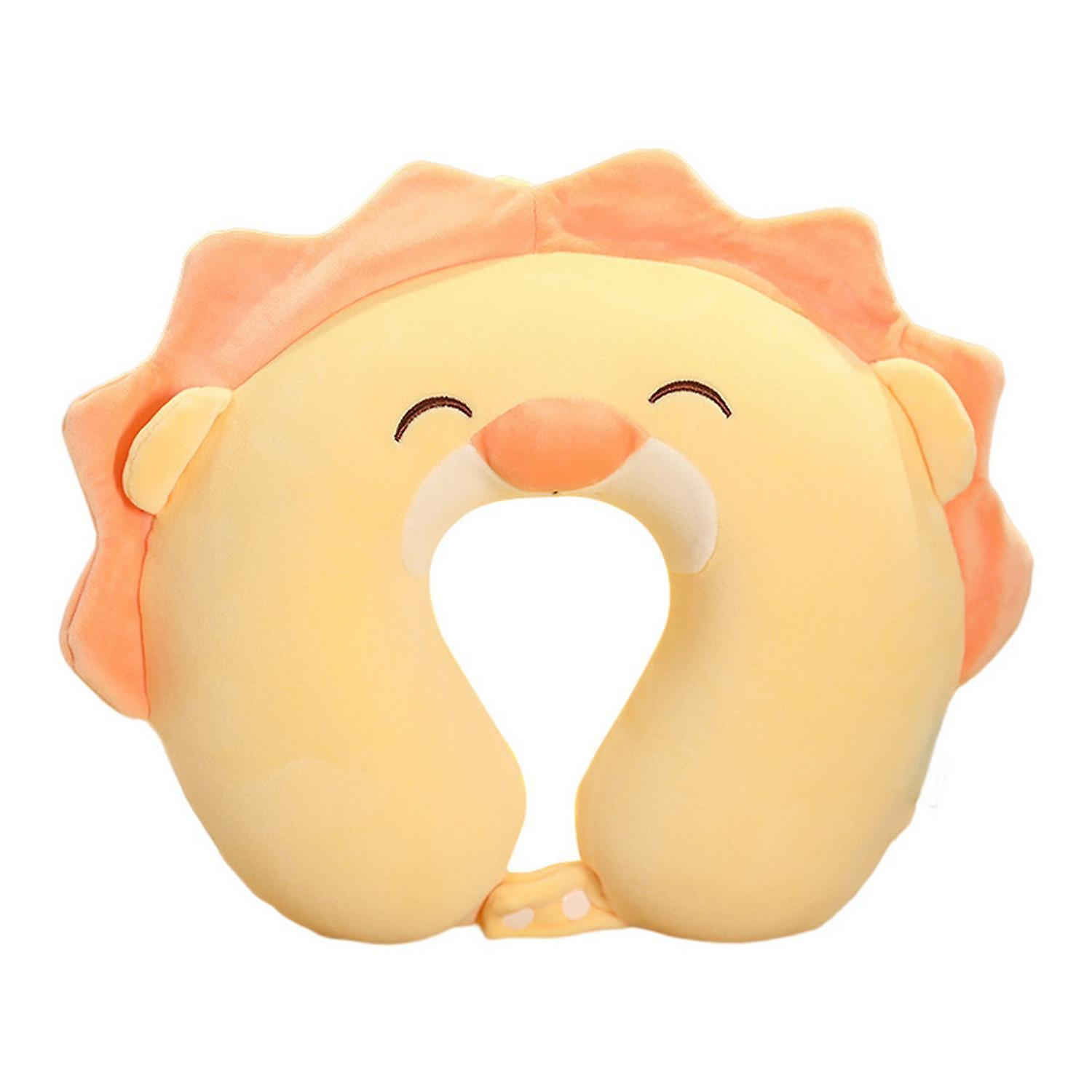 Neck Pillow Adjustable Extra Soft Non-Fading Washable U-Shaped Cartoon Cute Airplane Travel Pillow