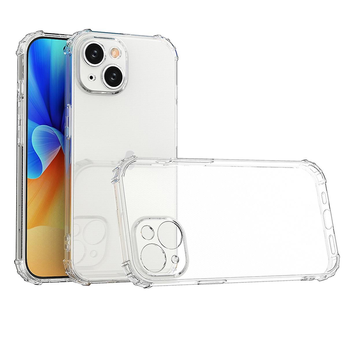 Shockproof Clear TPU Phone Case For iPhone 15 Plus
