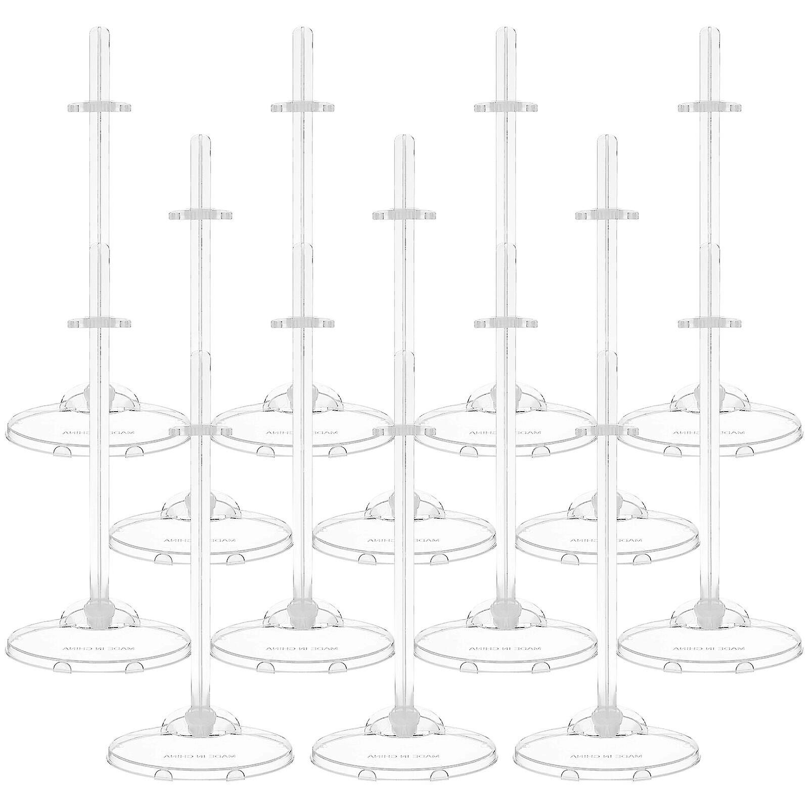 24 Pcs Doll Stands Display Holders Doll Support Stands Transparent Display Racks Accessories For Girl Dolls