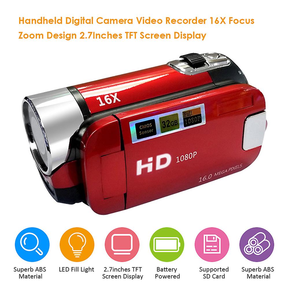 Digital Camera Video Recorder 16x Zoom Design 2.7inches Screen Display