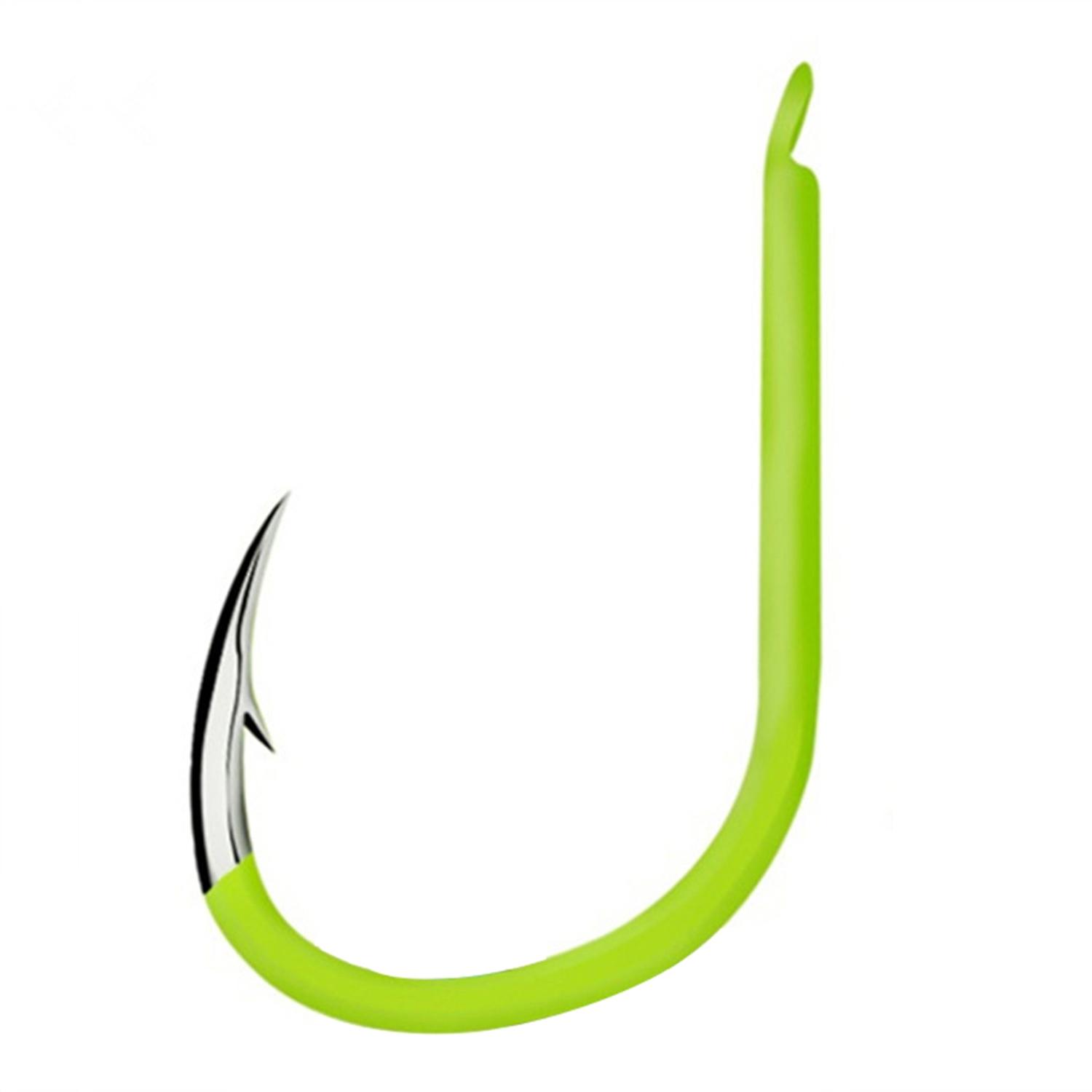 50pcs Fluorescent Fishing Hooks Carbon Steel Fishing Hooks
