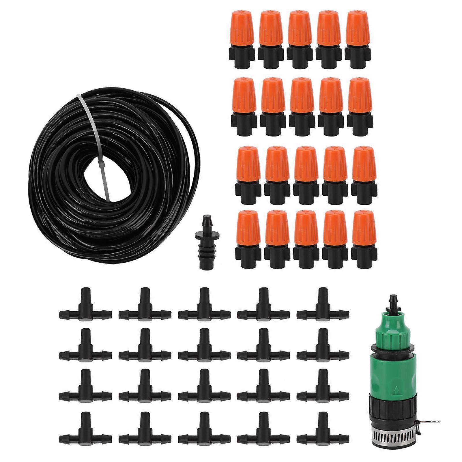 Mist Irrigation Kit Automatic Atomizing Watering Sprayer Nozzle Hose for Garden Lawn Greenhouse