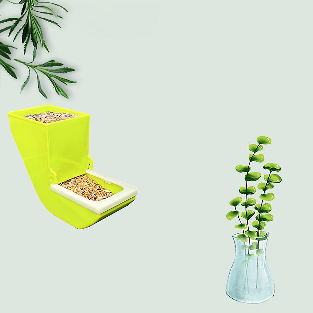 Fuglefoder til burophængning, fuglefoder og vanddispenser af plast