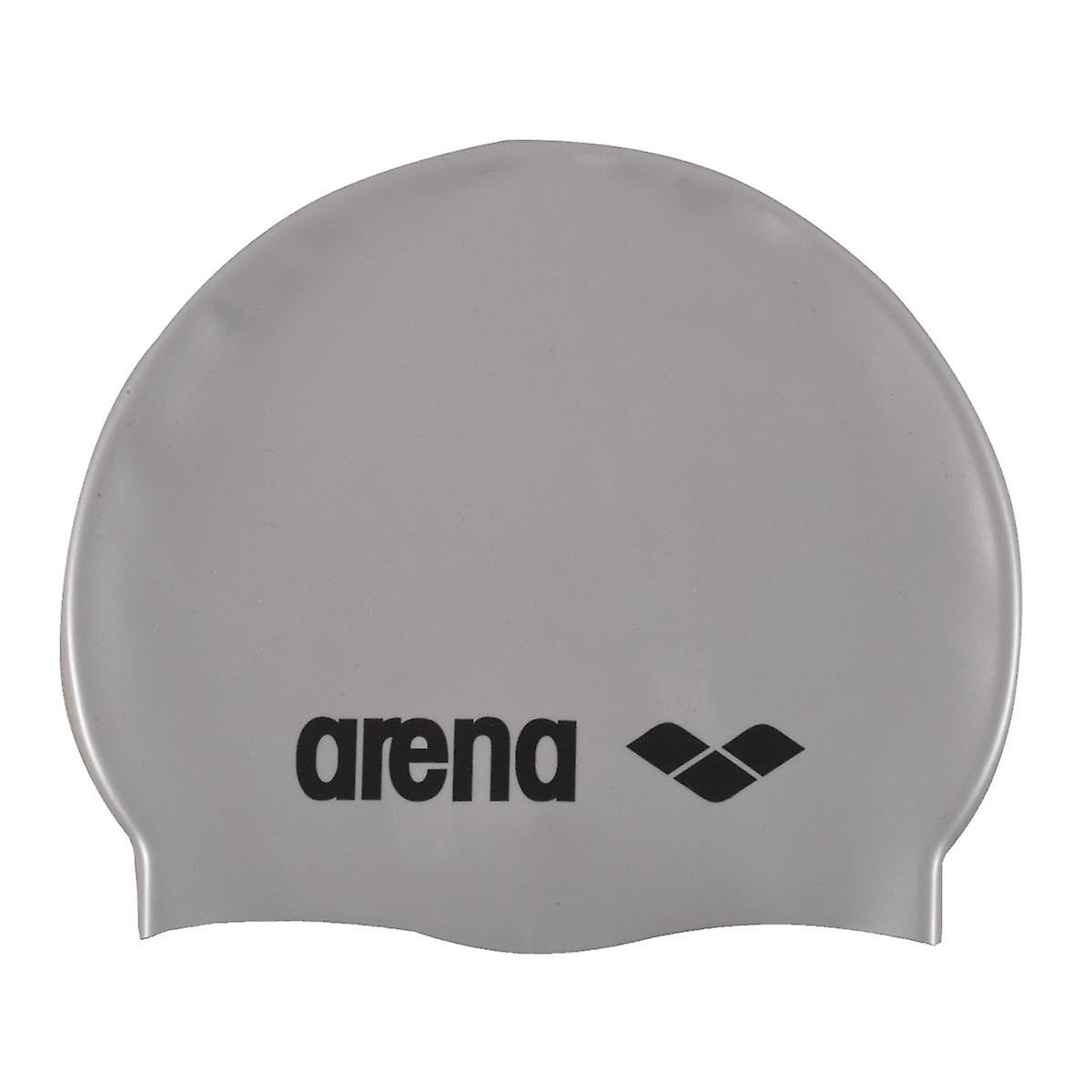 Arena Classic Silicone Swim Cap - Silver/Black - Womens