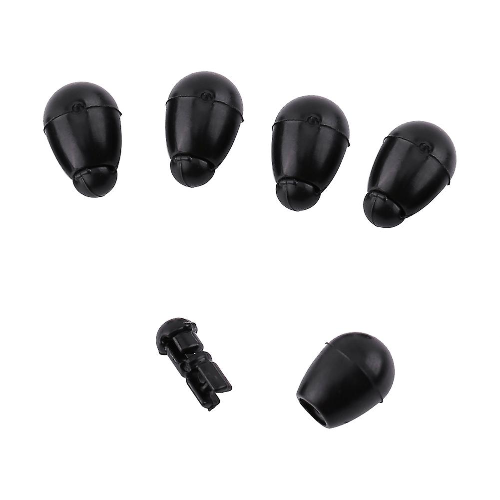 20pcs Black Carp Fishing Method Feeder Quick Change Connector Beads Terminal Tackle(11mm)