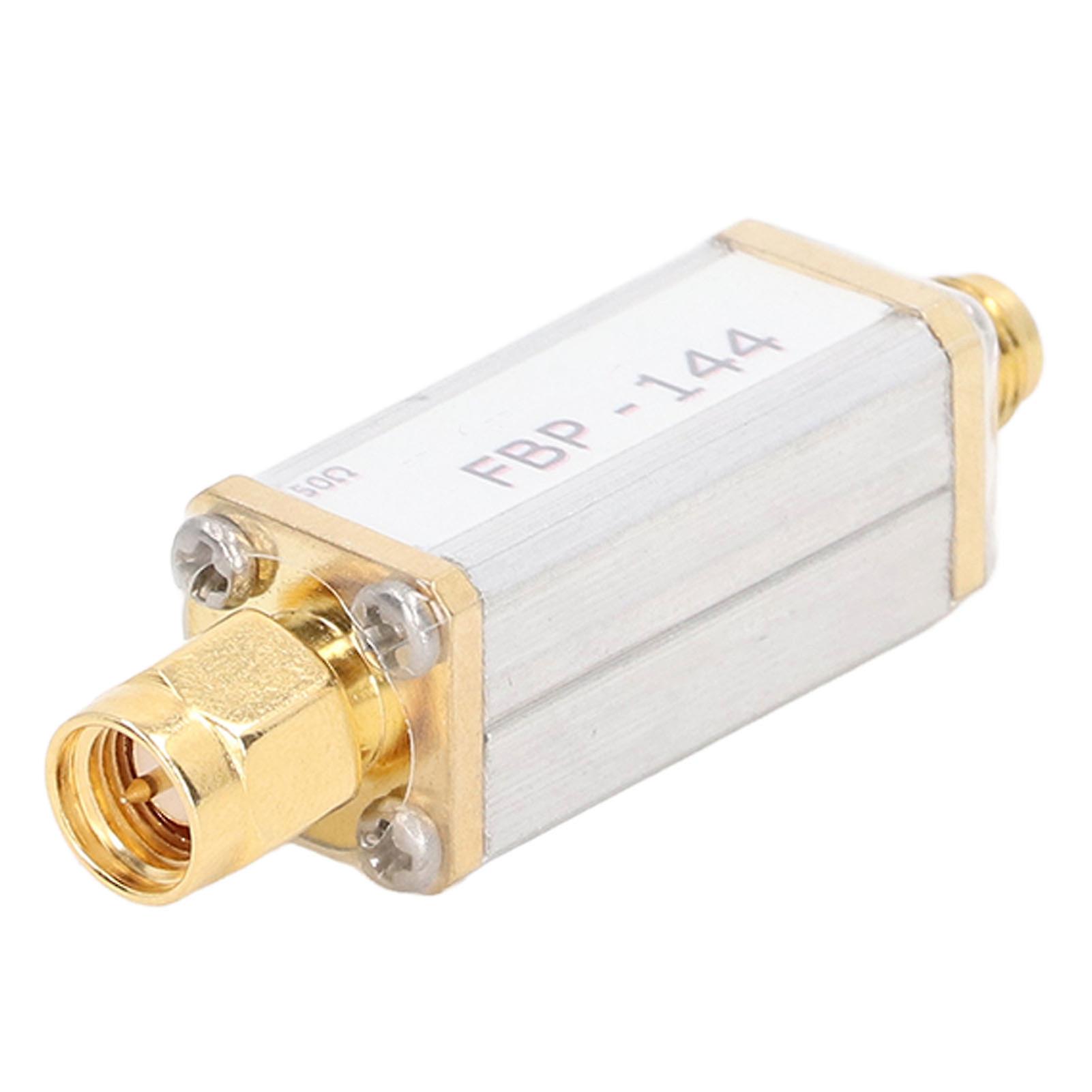 144MHz 2 Meter Bandpass Filter Aluminum Alloy Band Pass Filter with SMA Interface 50ohms