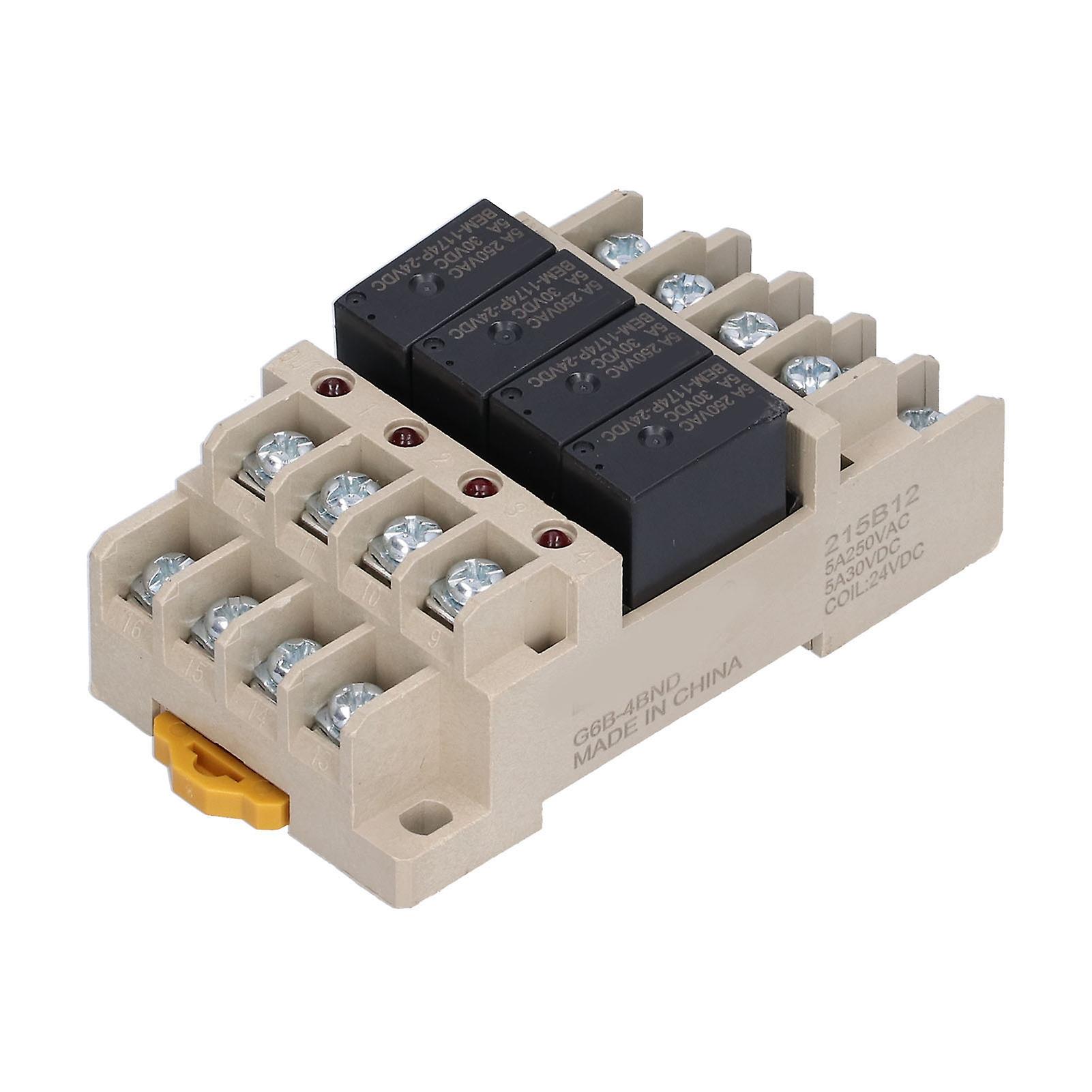BERM G6B-4BND 24V 5A Flame Retardant Relay Module Board Sealed