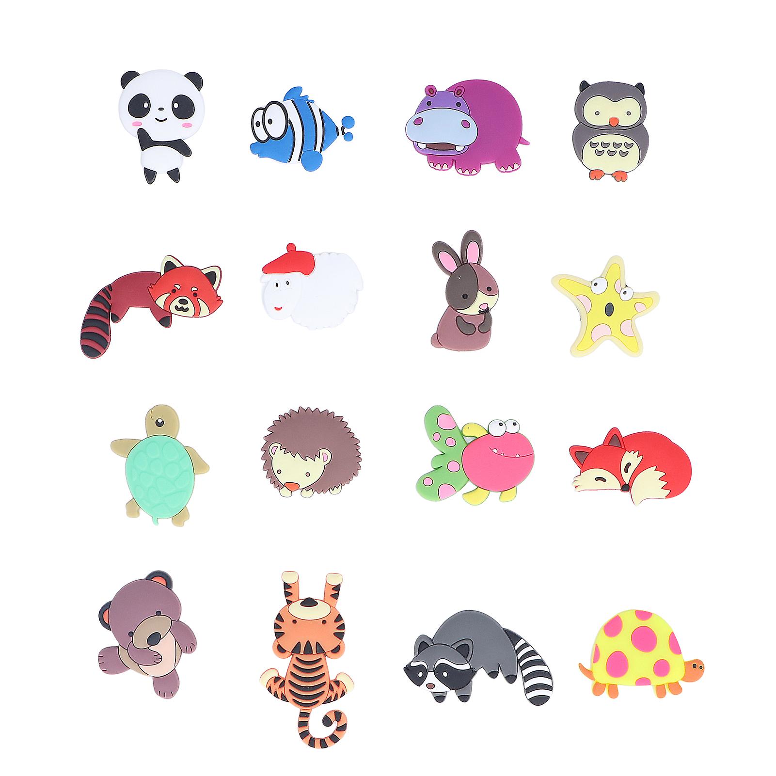 16 Pcs Animal Fridge Magnets Strong Magnetic 3D Cute Decorative Refrigerator Magnets for Fridges Cars