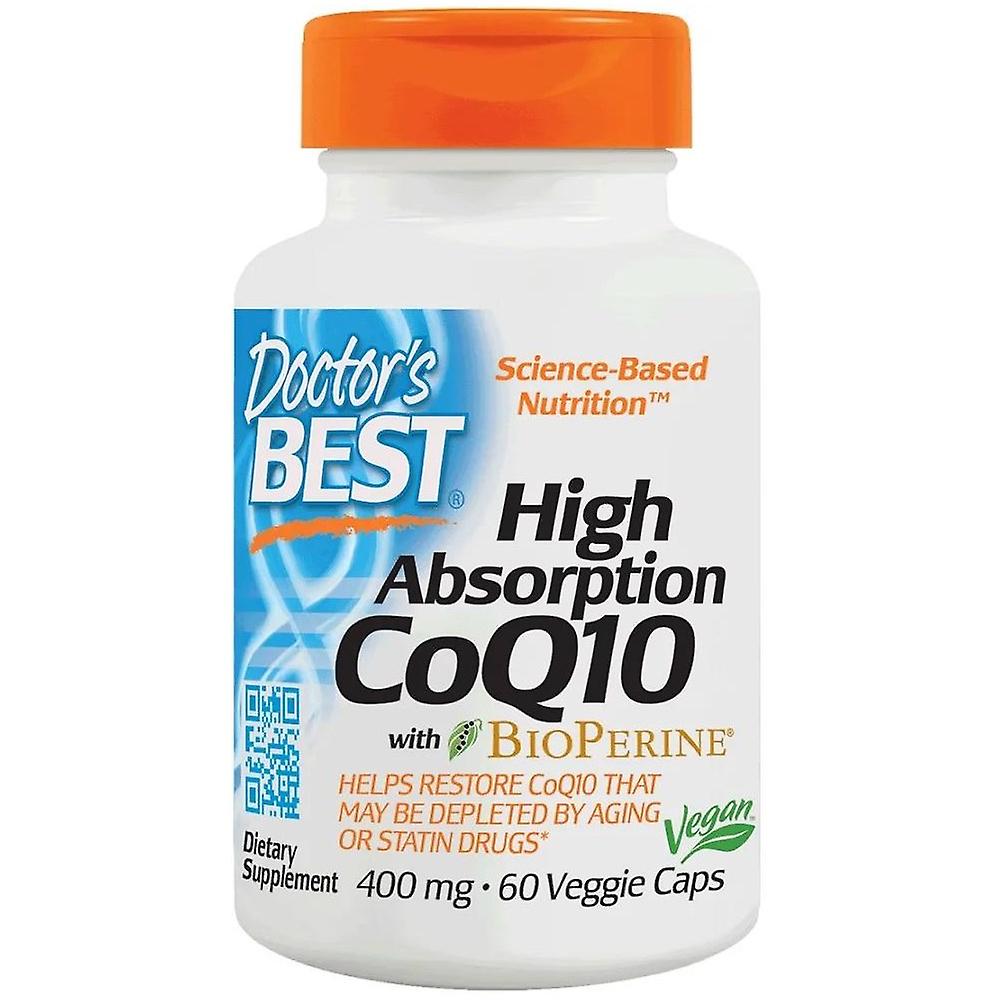 Doctor's Best highly absorbable coenzyme q10 with bioperine, 400mg, 60 capsules 337
