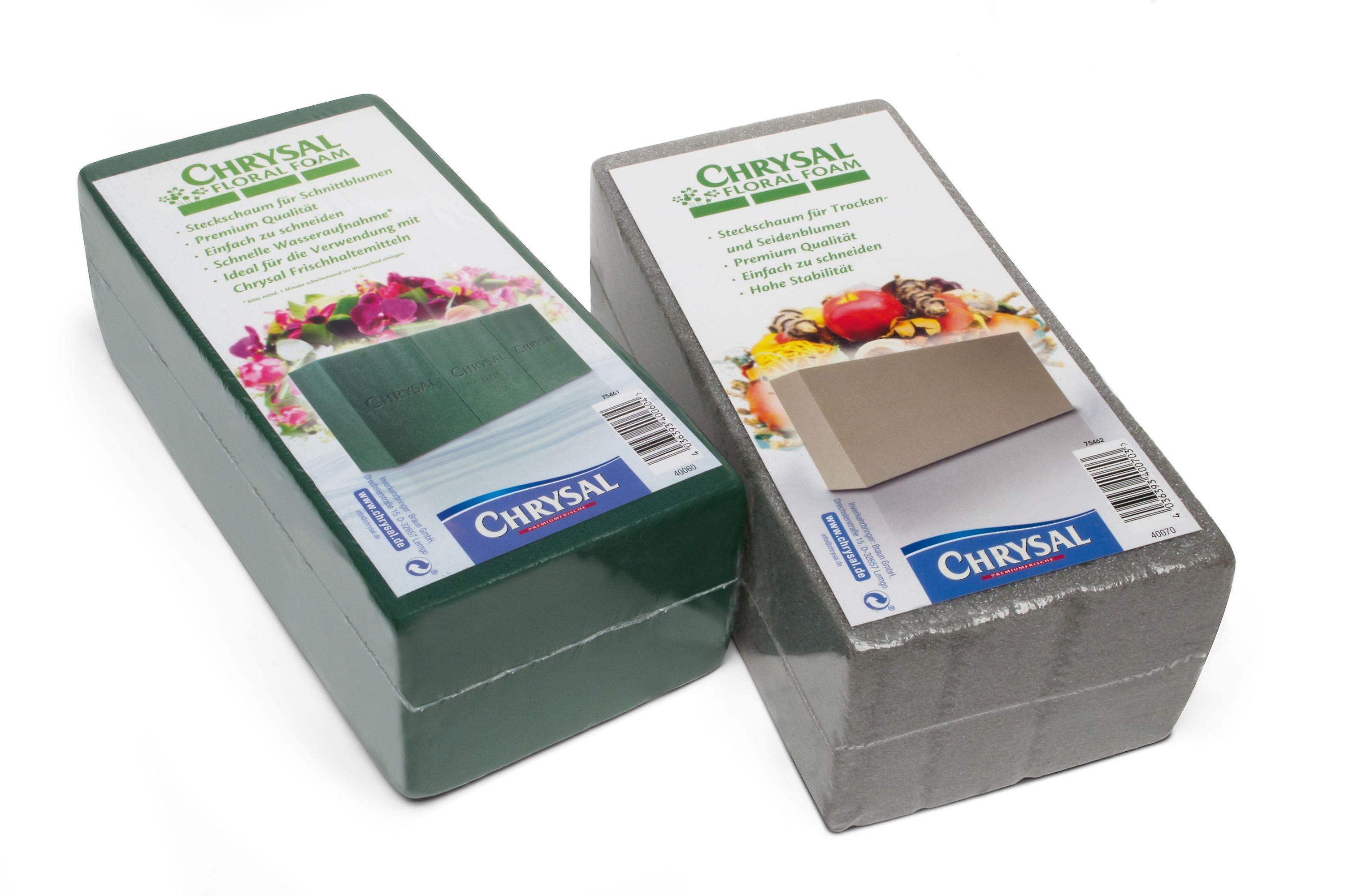 CHRYSAL Floral Foam Elite Wet, brick in foil, 1 piece