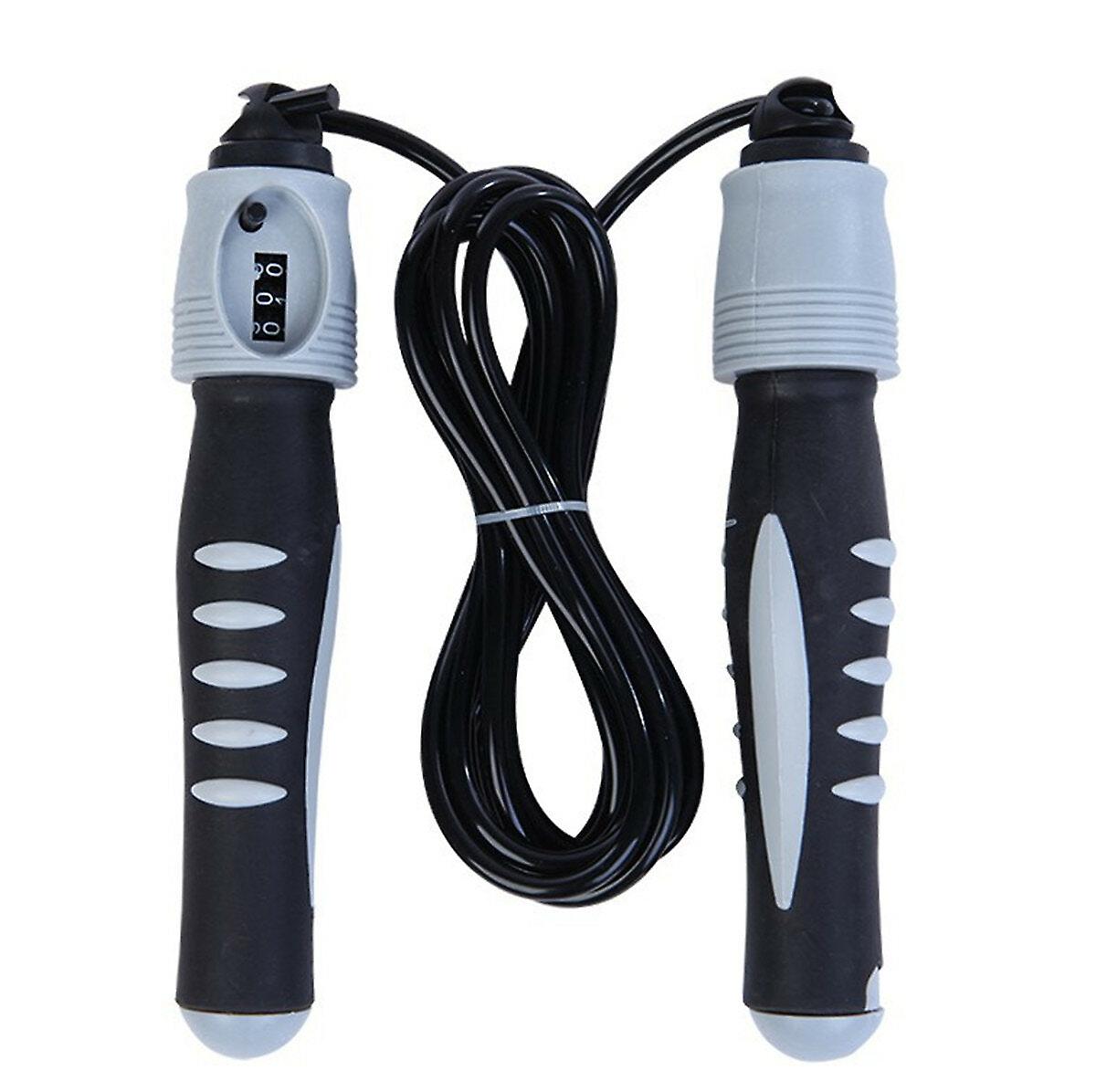2.8M Professional Jumping Rope W/ Counter Home Fast Speed Sport Cardio Exercise Rope Skipping