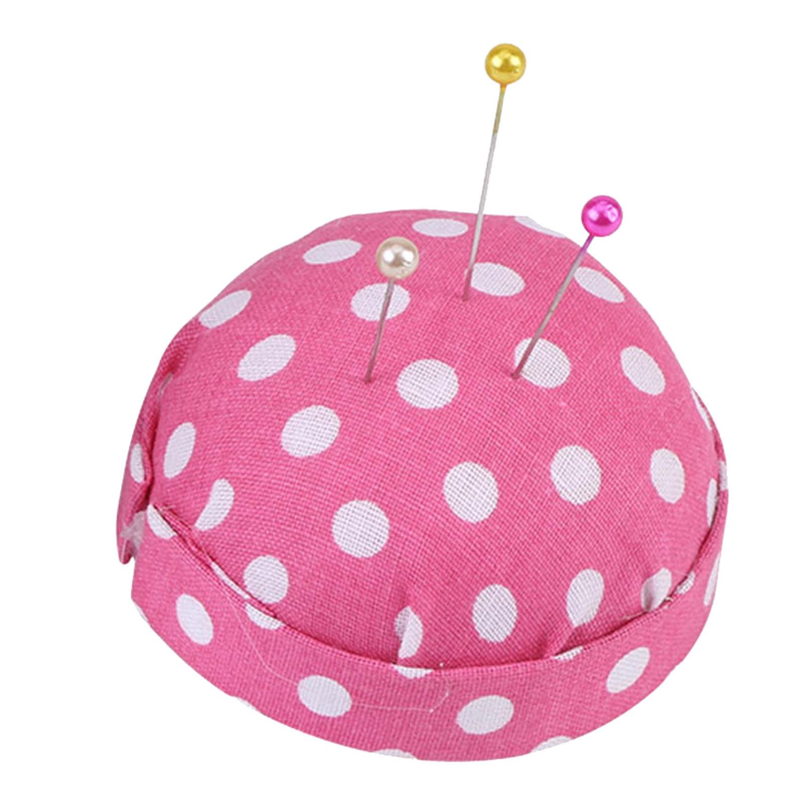 500Pcs Beads Needles Quilting Pins in Pink Fabric Covered Pin Cushion Bottle Sewing Craft