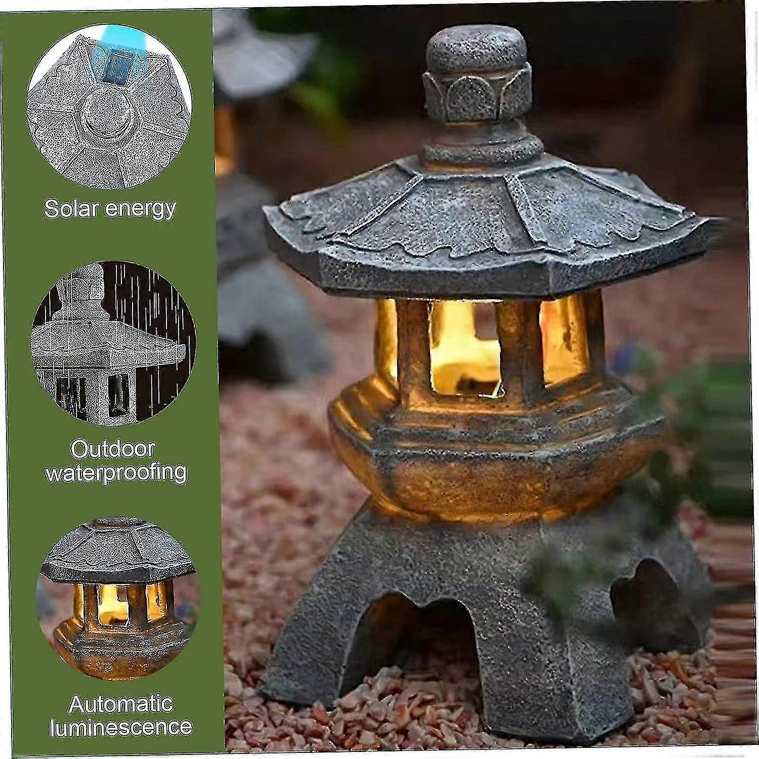 Lanterne A Pagoda Alimentate Ad Energia Solare, Ornamenti Da Giardino In Stile Giapponese Pagoda Vintage Luminosa E Decorativa Per Prato 85322935 Lanterne A Pagoda Alimentate Ad Energia Solare, Ornamenti Da Giardino In Stile Giapponese Pagoda Vintage Luminosa E Decorativa Per Prato 85322935