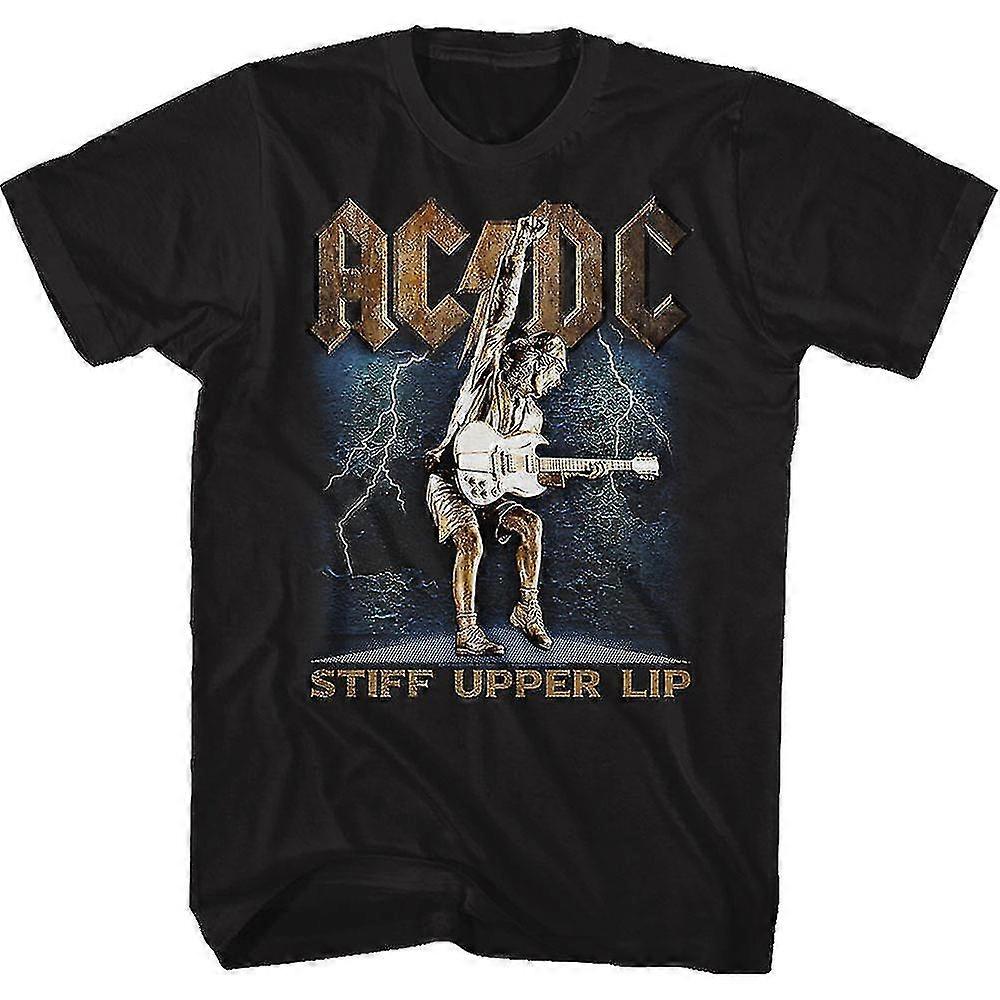 Stiv overleppe Acdc T-skjorte