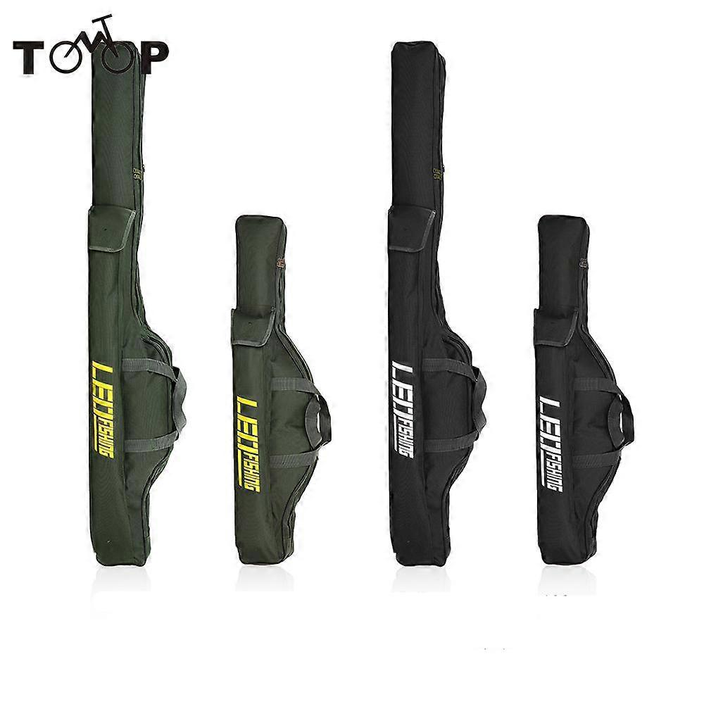 100cm/150cm フィッシングバッグポータブル折りたたみ式キャンバスロッドホルダーフィッシングロッドツール収納バッグフィッシングタックルケース