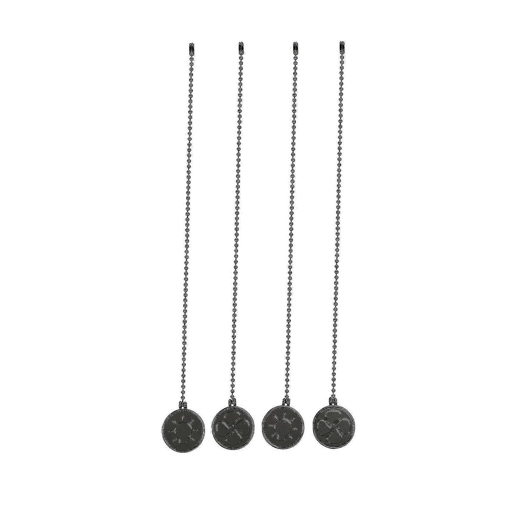 Ceiling Fan Pull Chain Set, 4 Pieces Bulb And Fan Pattern Pull Chain Extension Fan Pull Chain Penda Hy