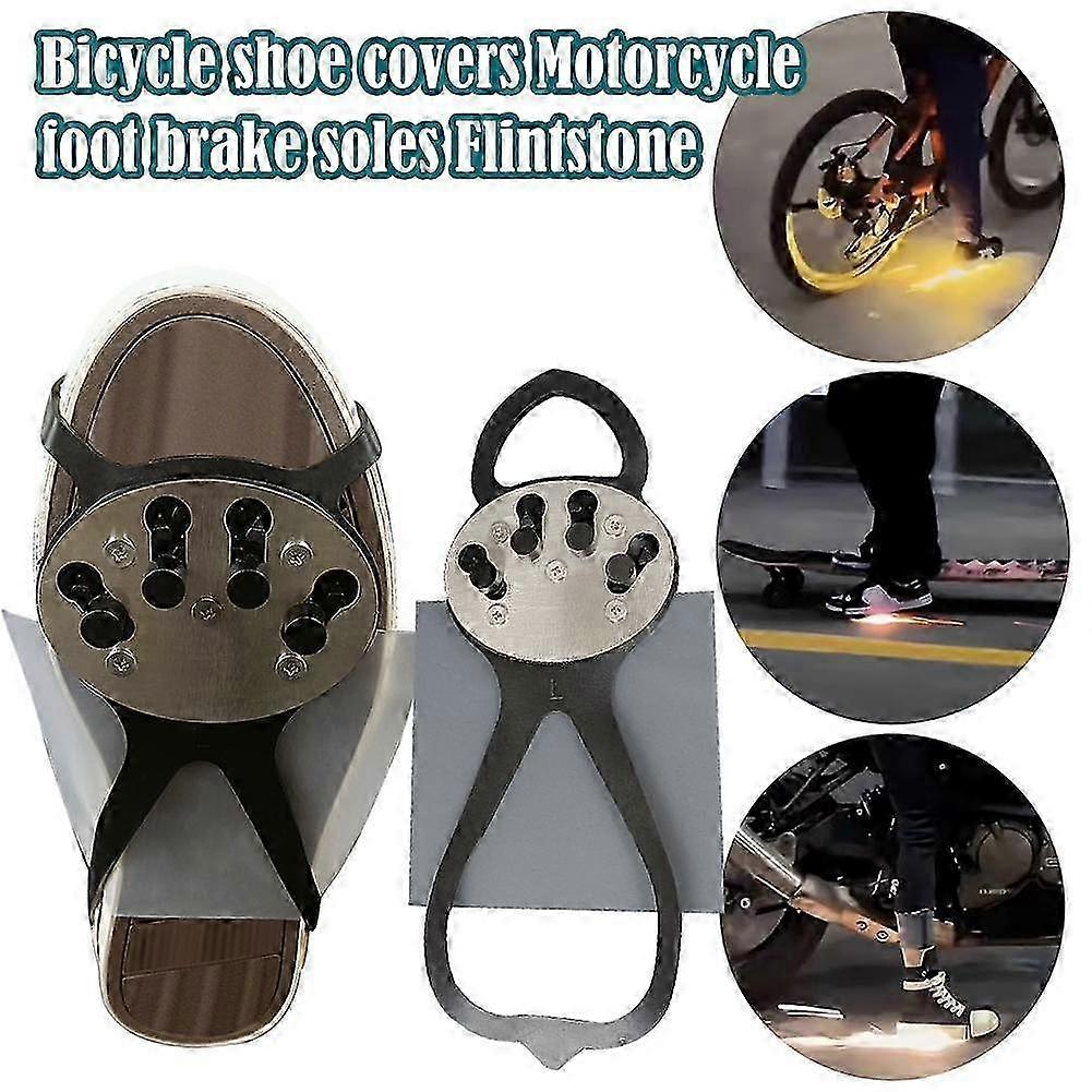 Three Generations of Spark Bicycle Shoe Covers Bicycle Friction Spark Tool Pad