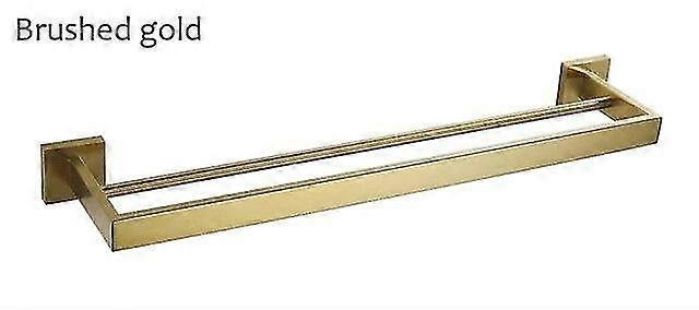 Towel Racks Holders Stainless Steel Double Towel Bars Square Towel Rack Holder Wall Mounted |towel Bars
