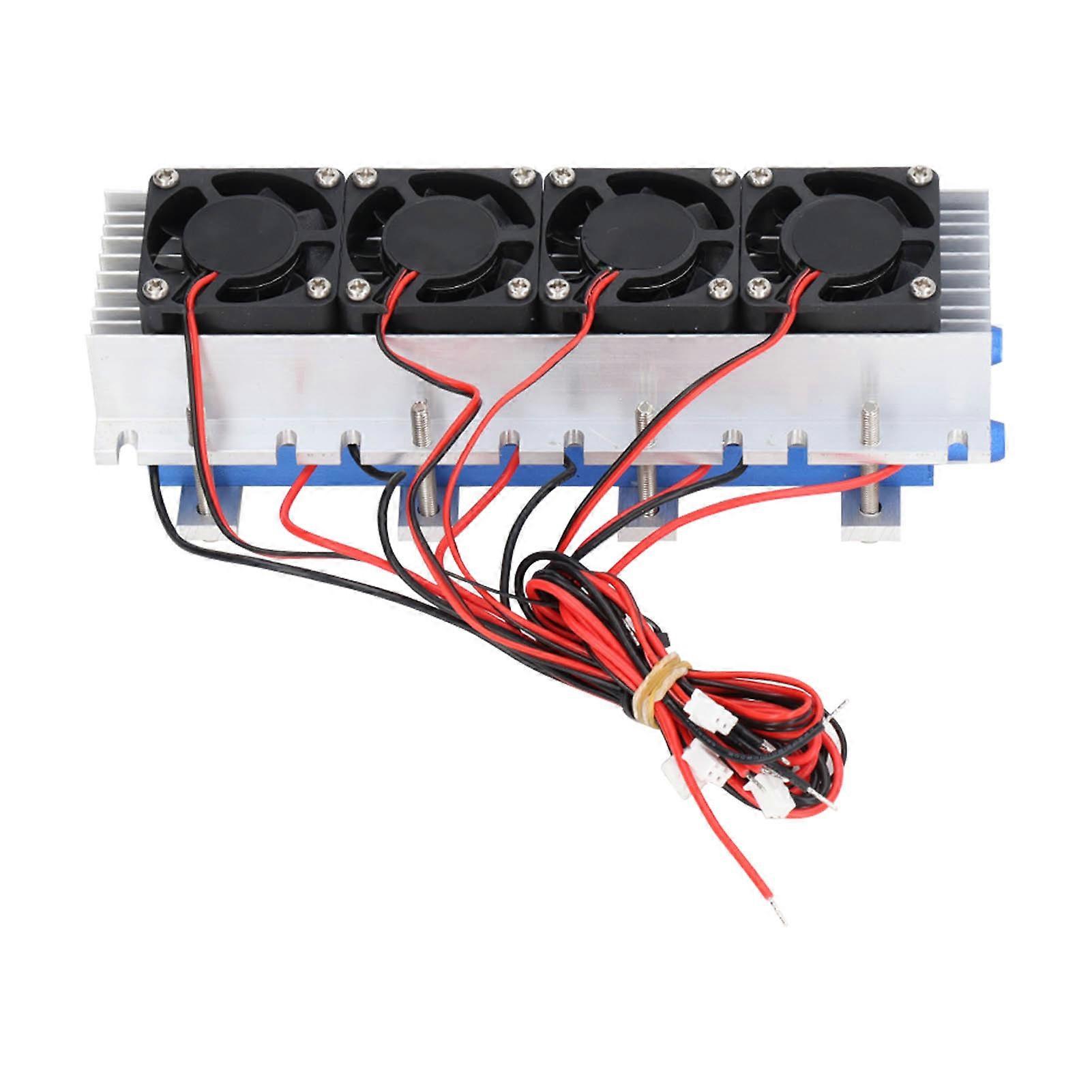 High Speed Refrigeration Module 4 Core Air Cooler Module for DIY Semiconductor DC 12V 30A YEMAA