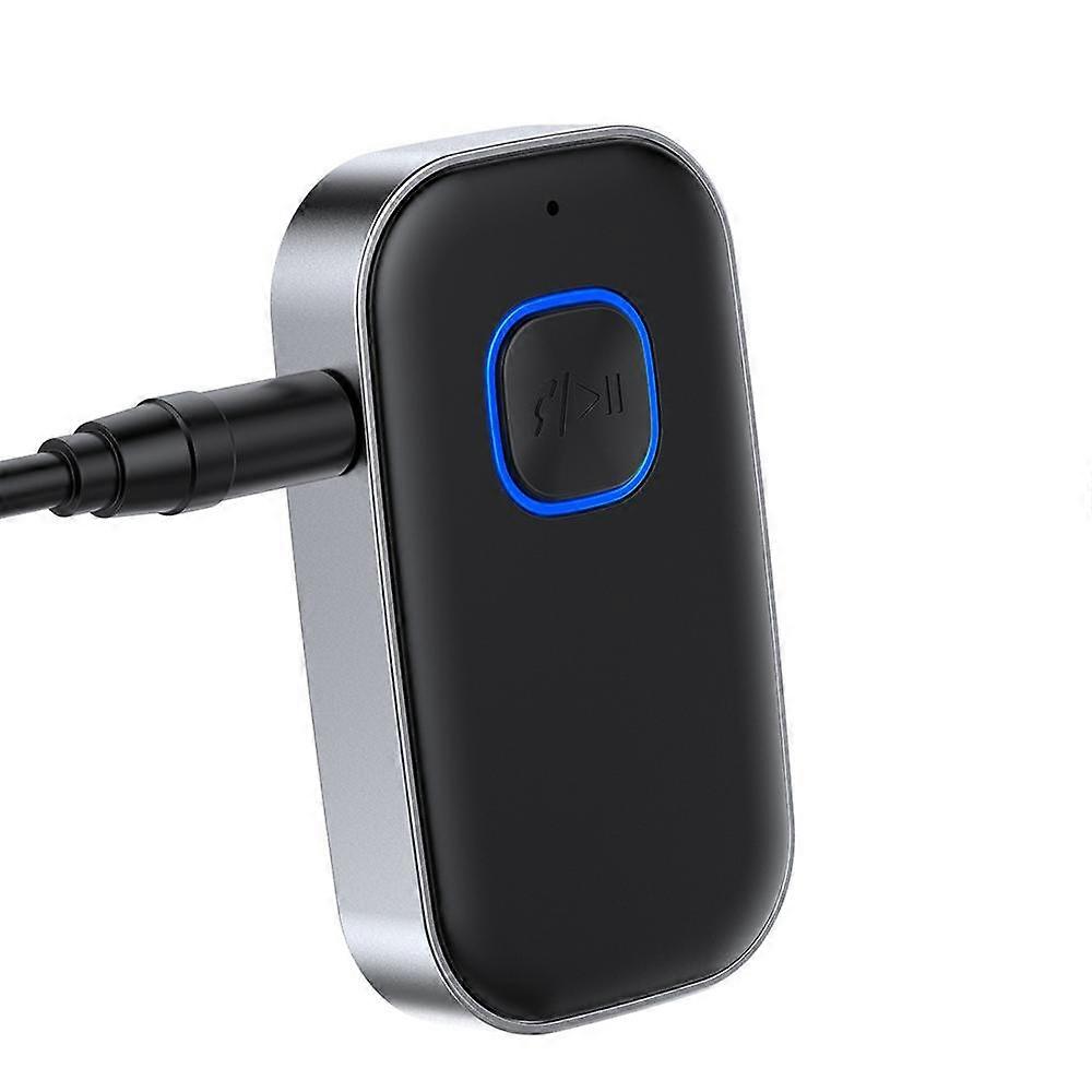 Bluetooth 5.0 Receiver, 3.5mm Aux Jack Bluetooth Adapter with Built-in Mic for Hands-Free Calling, Car Bluetooth Compatible with Car Radio, Speakerpho