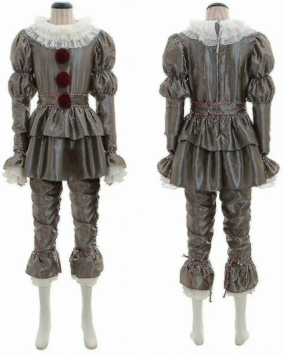 Stephen King's It Full Set Halloween Costume Pennywise Clown-1