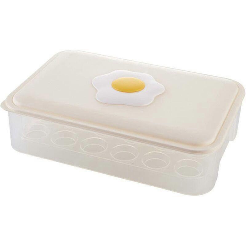 Plastic Egg Box, Egg Storage Box,kitchen Refrigerator Egg Storage Box, Portable, Plastic, Stackable Fridge Storage,for Kitchen Refrigerators
