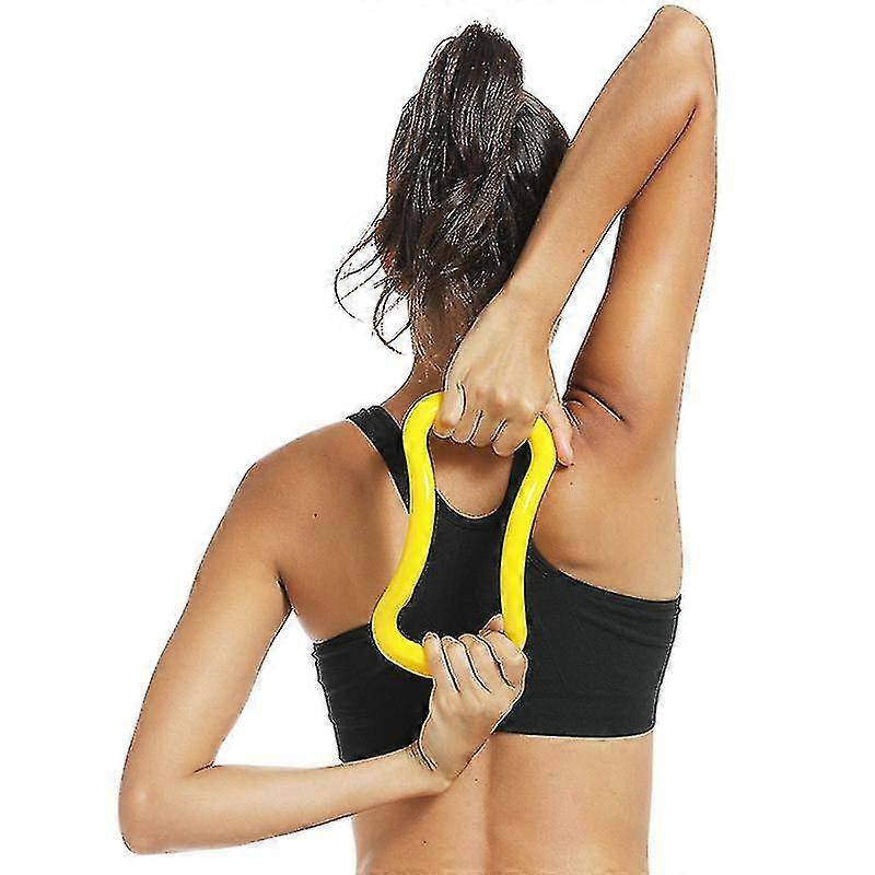 2 Pack Yoga Circle Stretch Resistance Ring Double Grip Pilates Fitness Training Equipment Multi-functional
